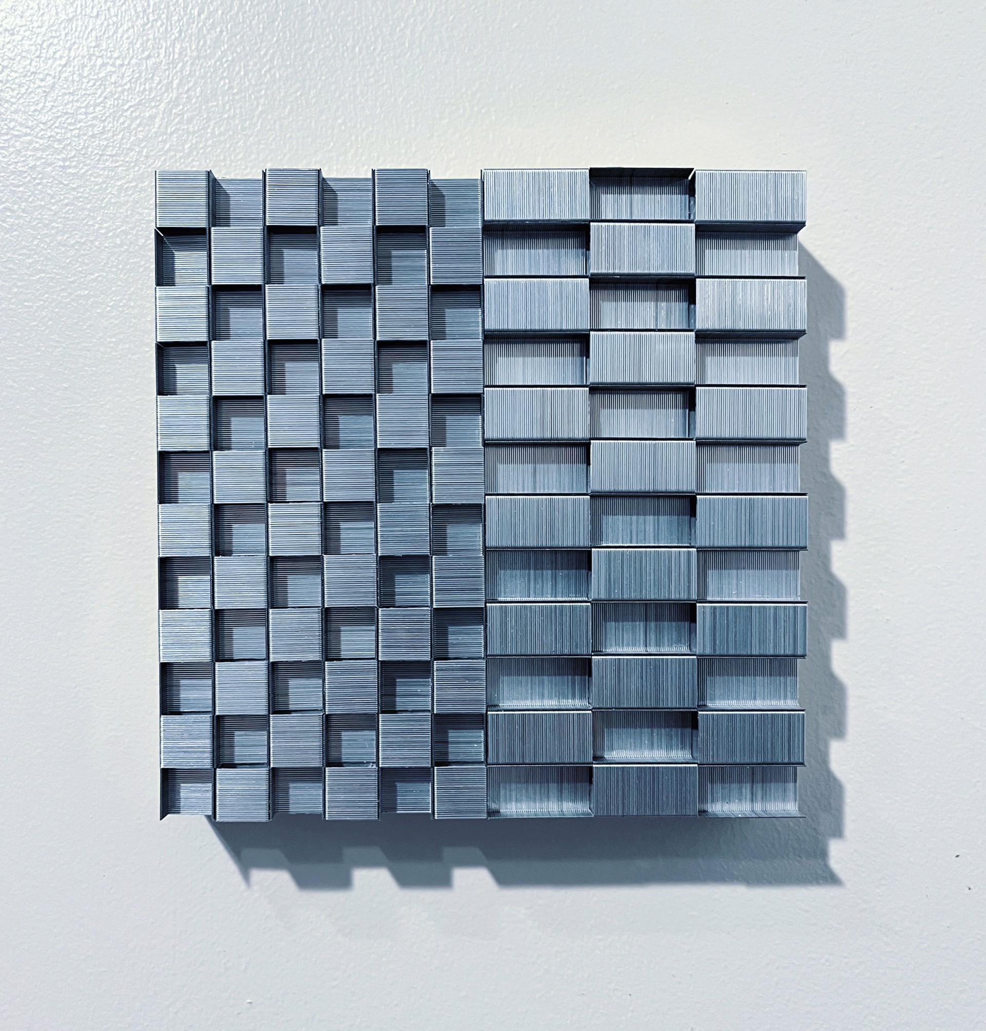 “Checkerboard Variation 6x6 No. 8" by Evan Stoler