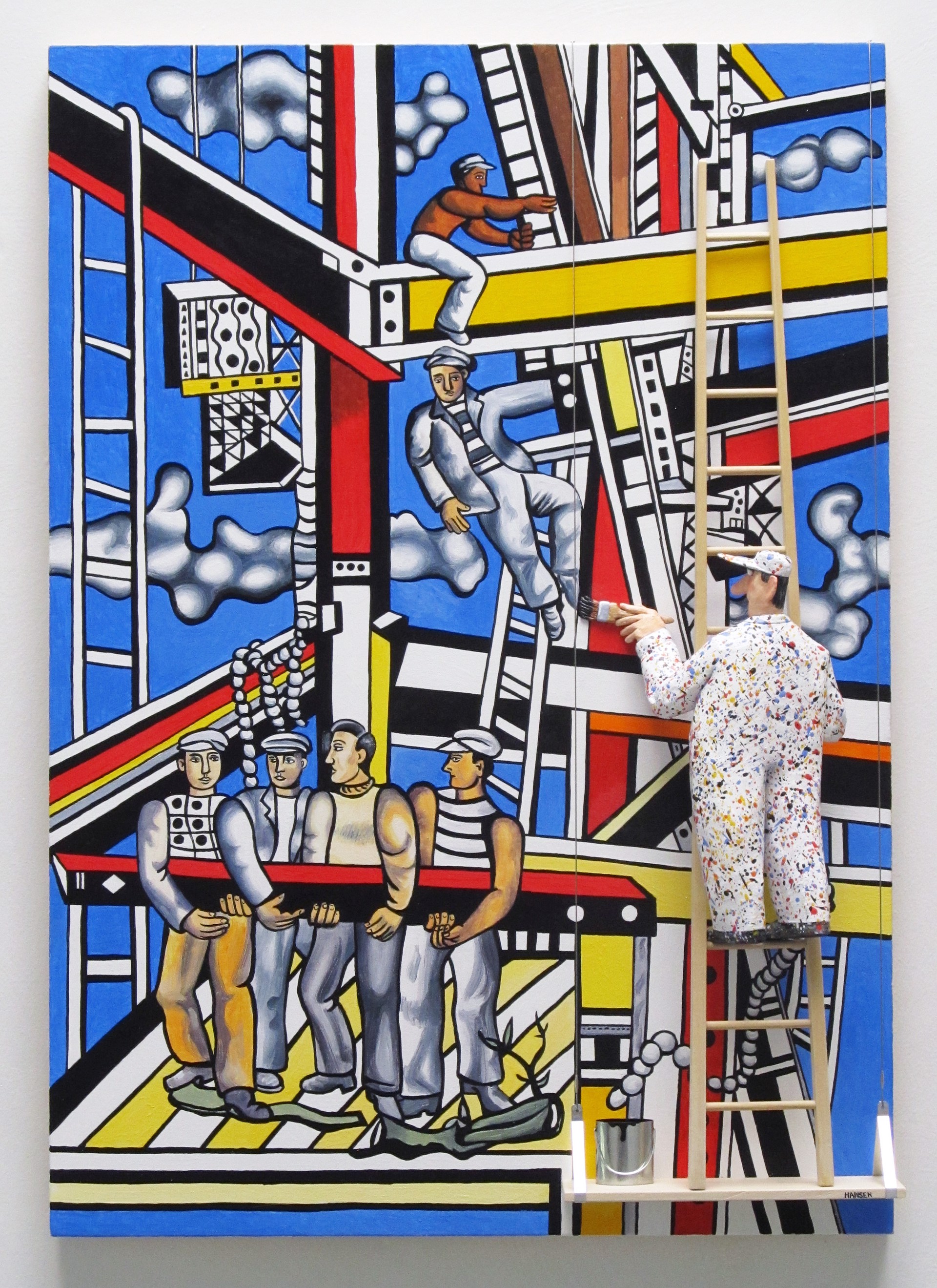 Construction Workers, Final State (Leger) by Stephen Hansen