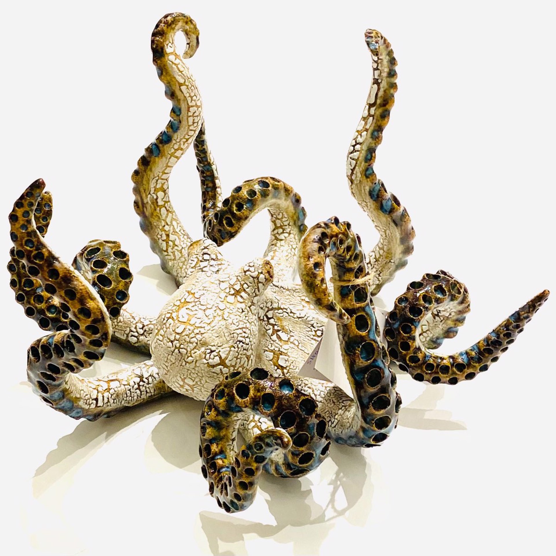 SG22-123 Small Table Octopus  (Ocean Blue) by Shayne Greco