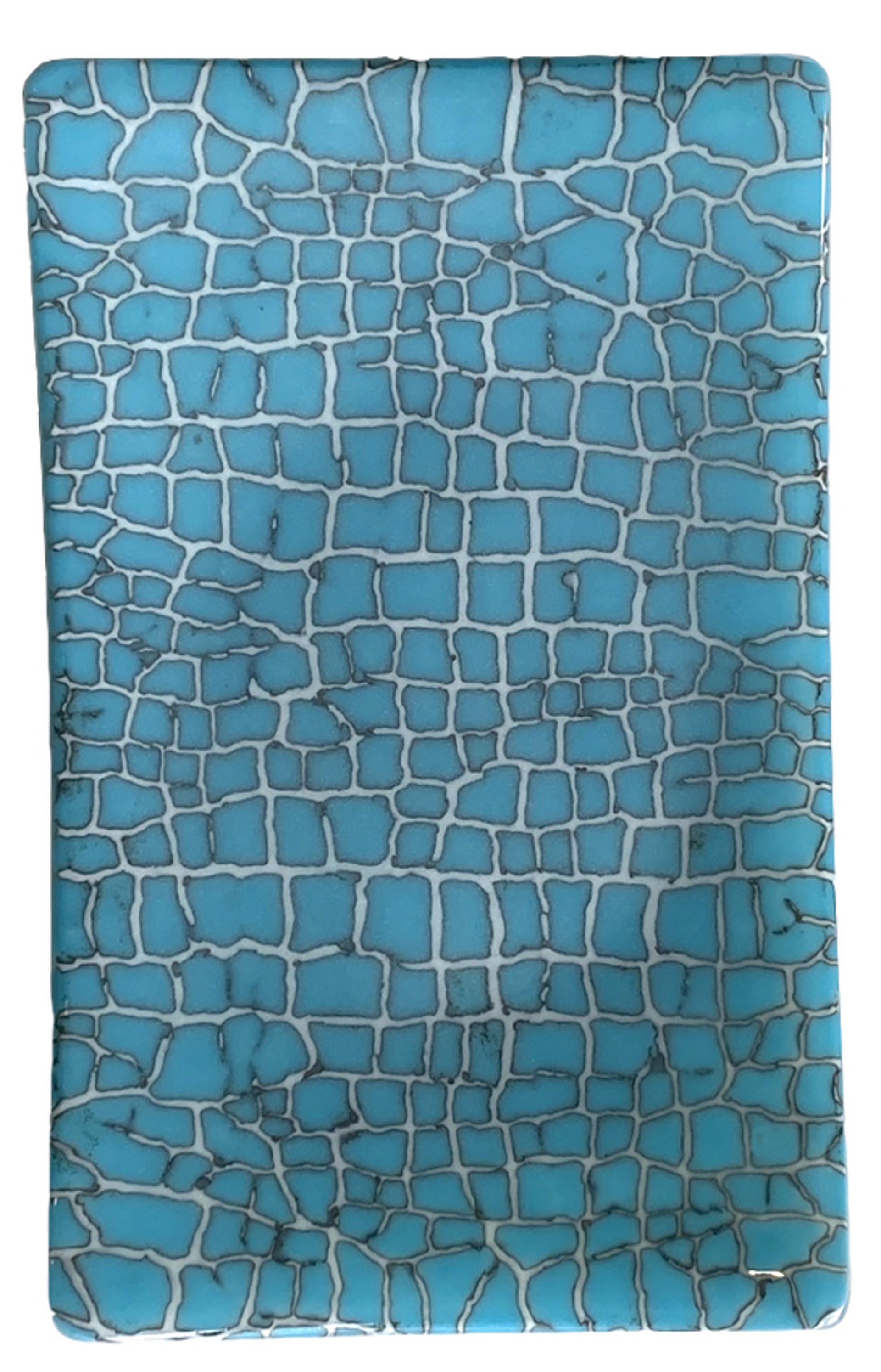 Crackle Rectangular Plate by Jennifer Welch