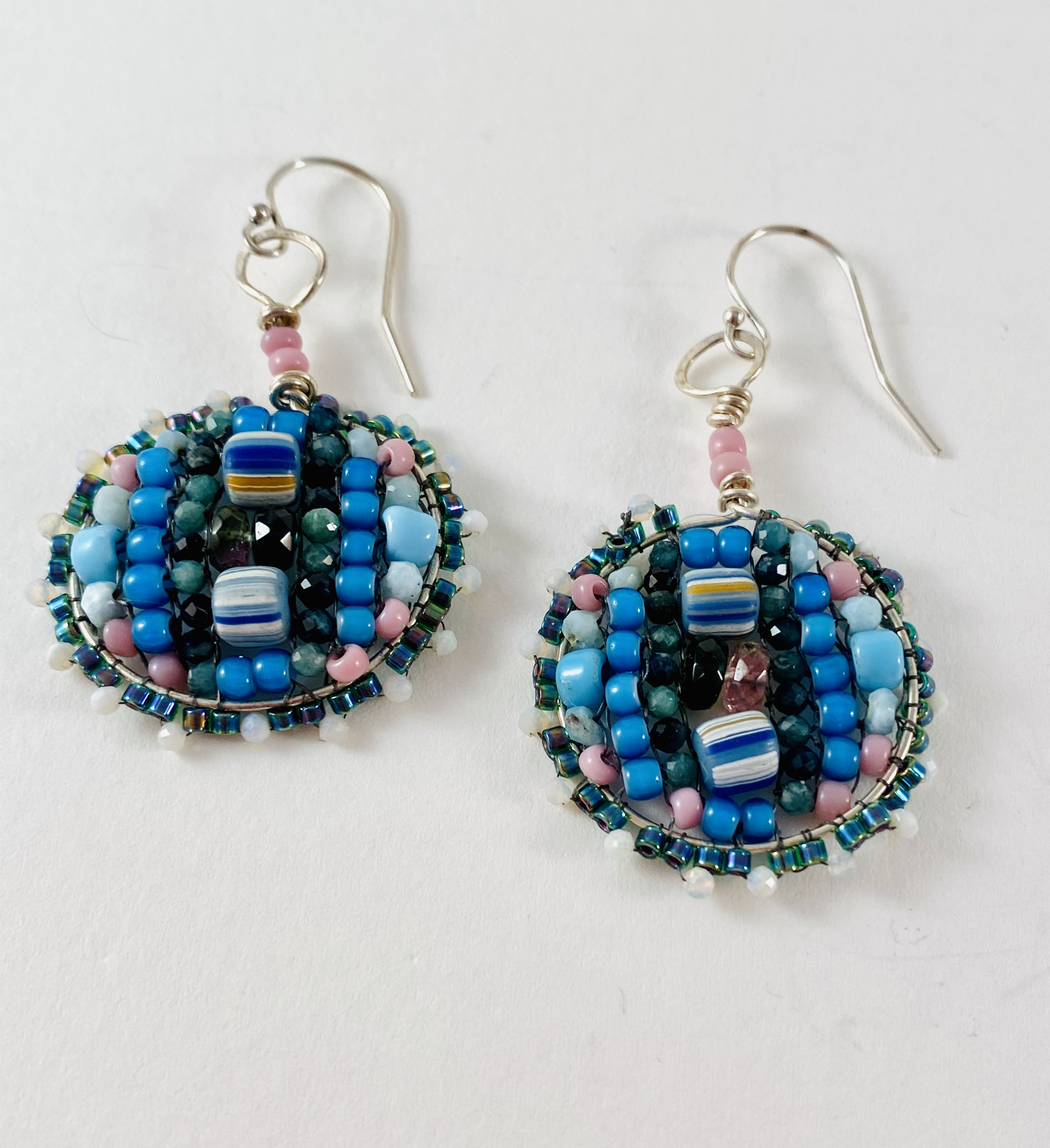 BD20 African Trade Bead Earrings by Barbara Duimstra