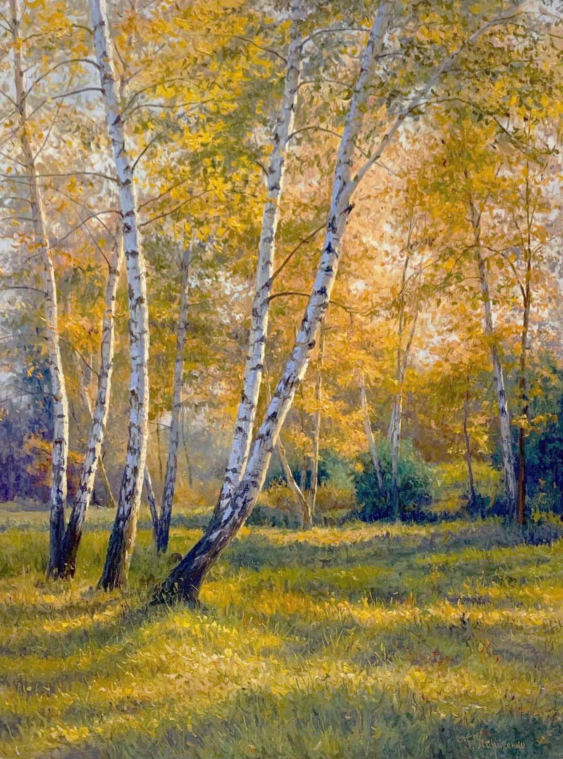Autumn Birches by Gennadi Kirichenko