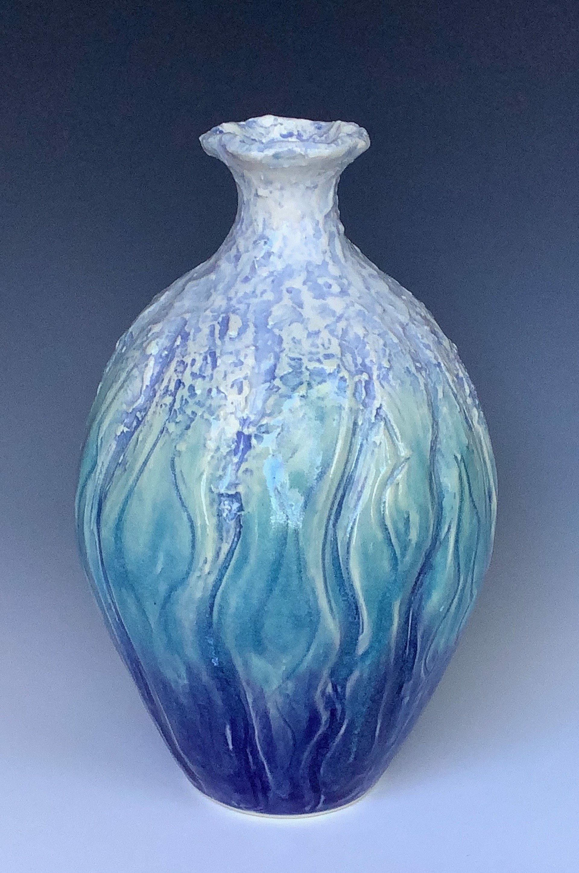 Ocean Vase MB20-436 by Marty Biernbaum