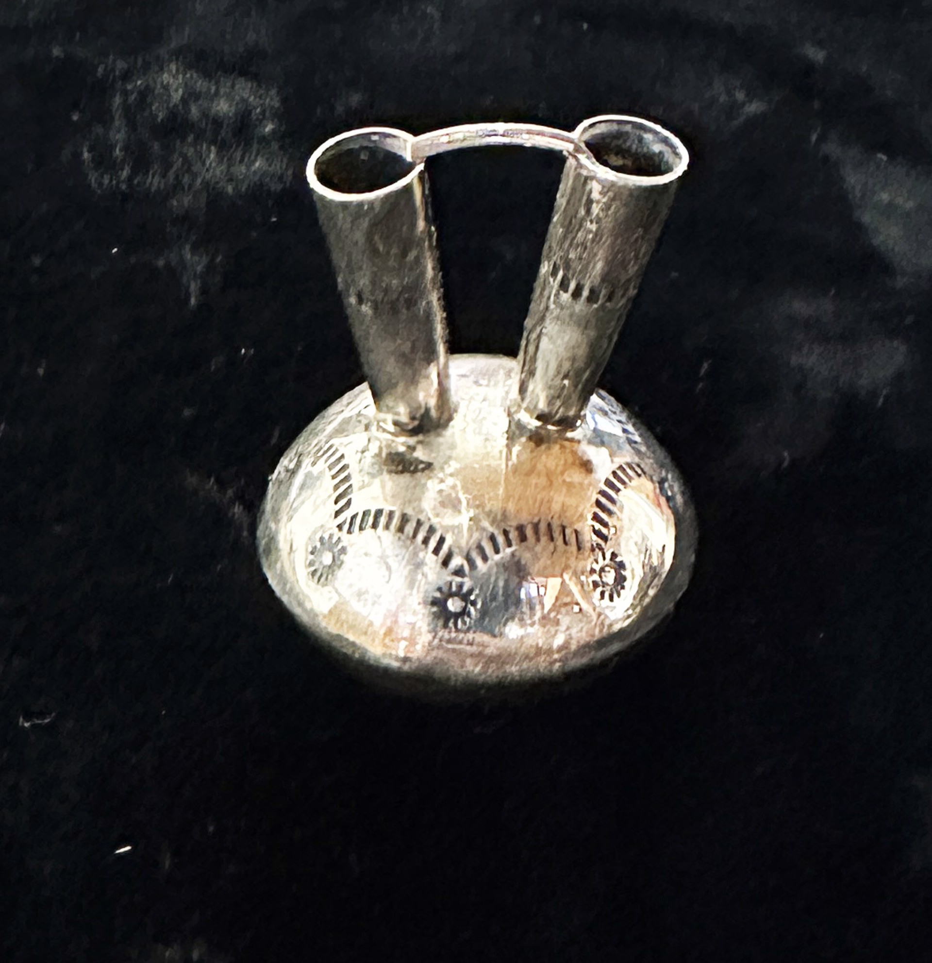 Miniature Silver Wedding Pot