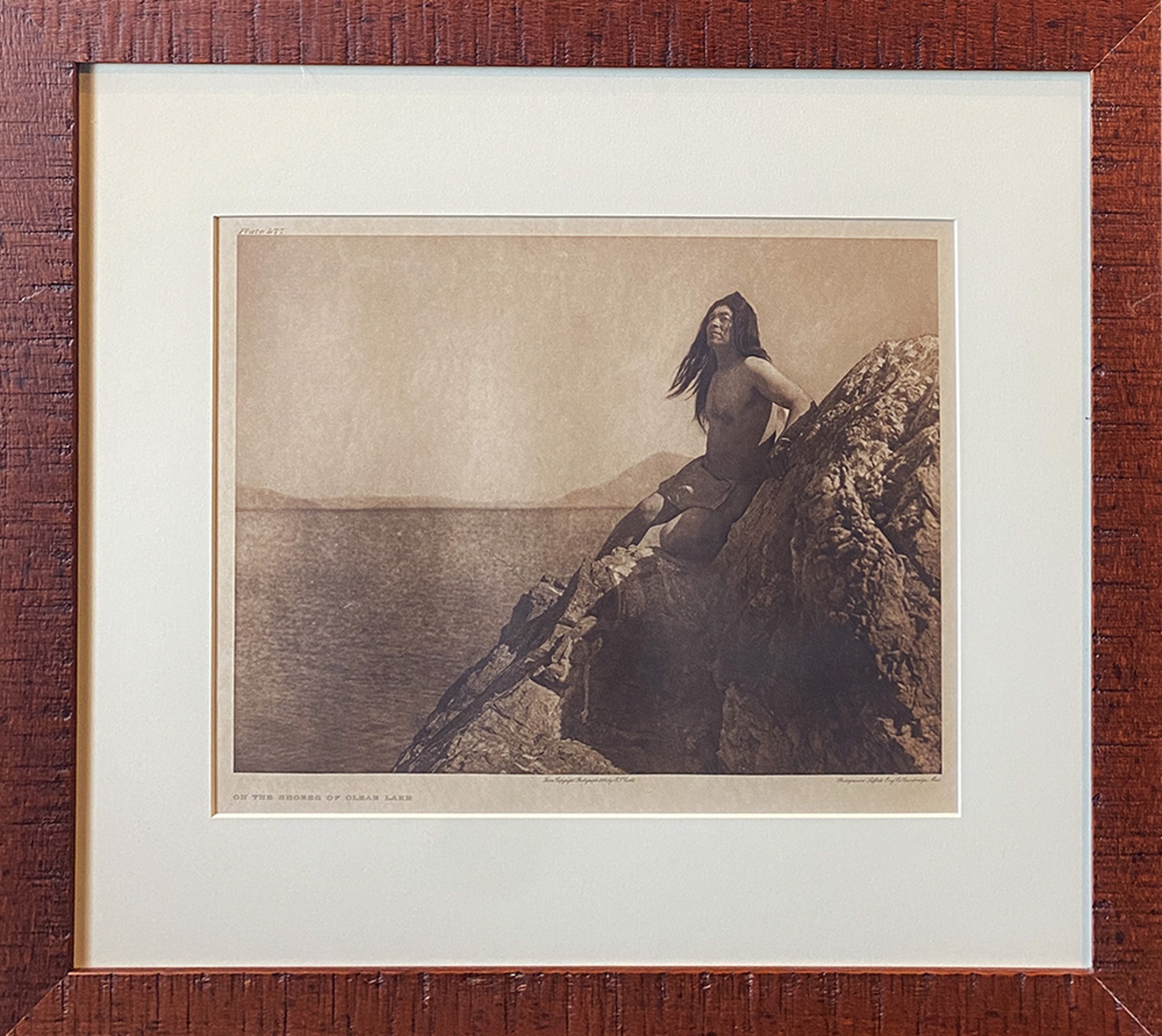 On the Shores of Clear Lake by Edward S Curtis