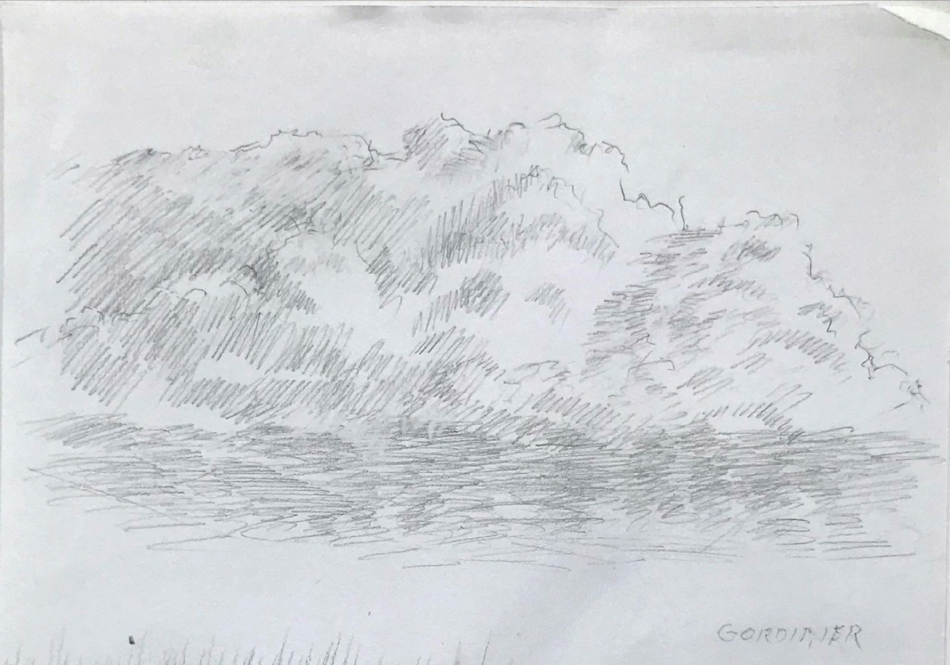 Cloud Sketch 12a by Dave Gordinier