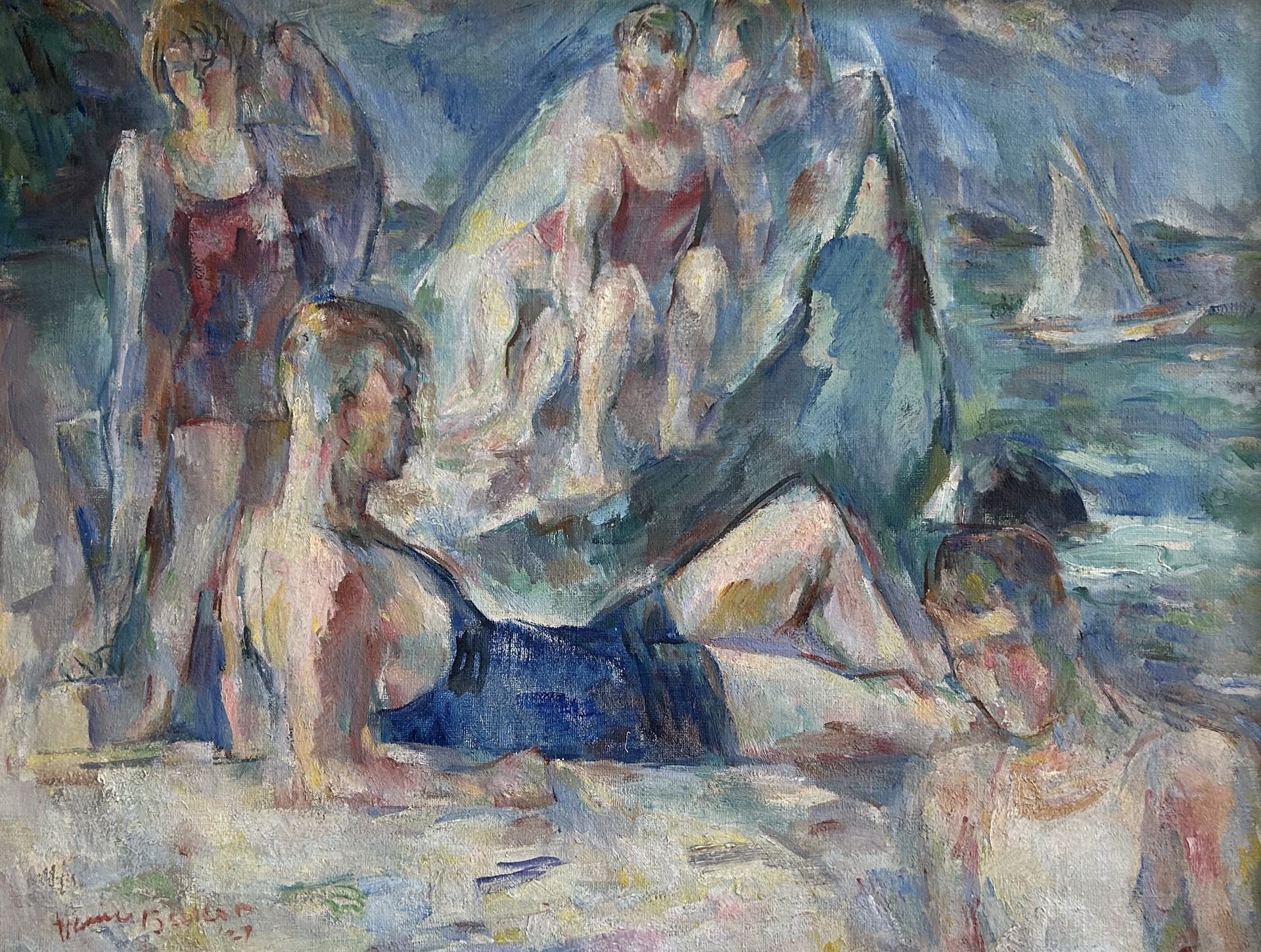 On the Beach by Maurice Becker