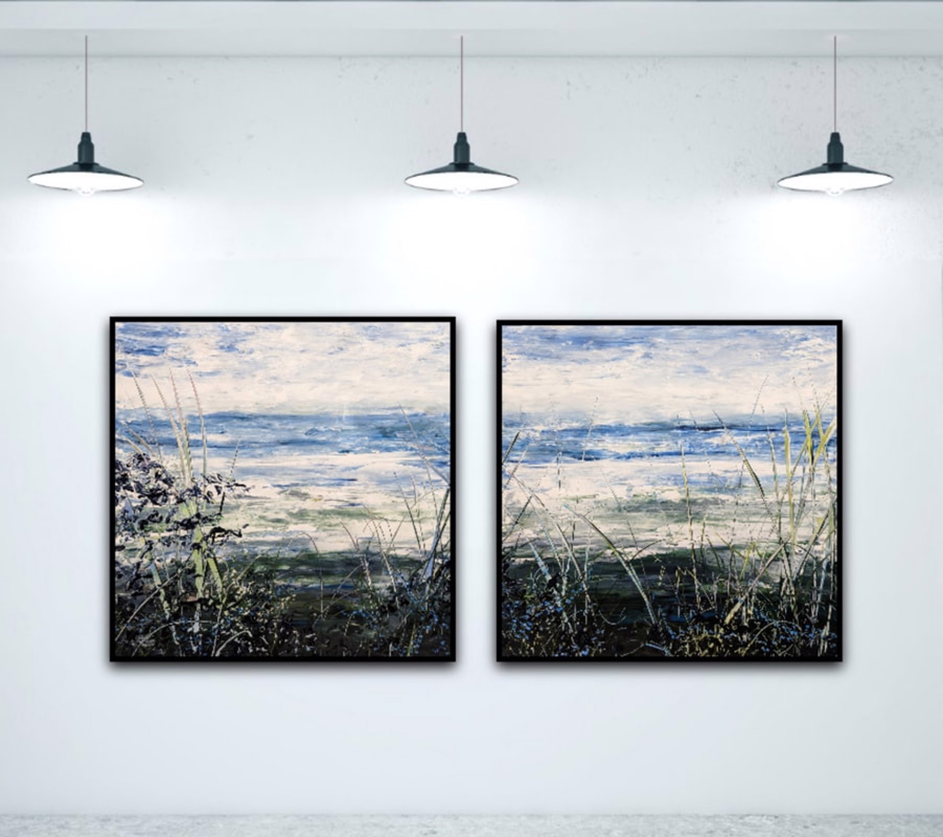 I Hope That You will Come with Me (diptych) by Hanna MacNaughtan