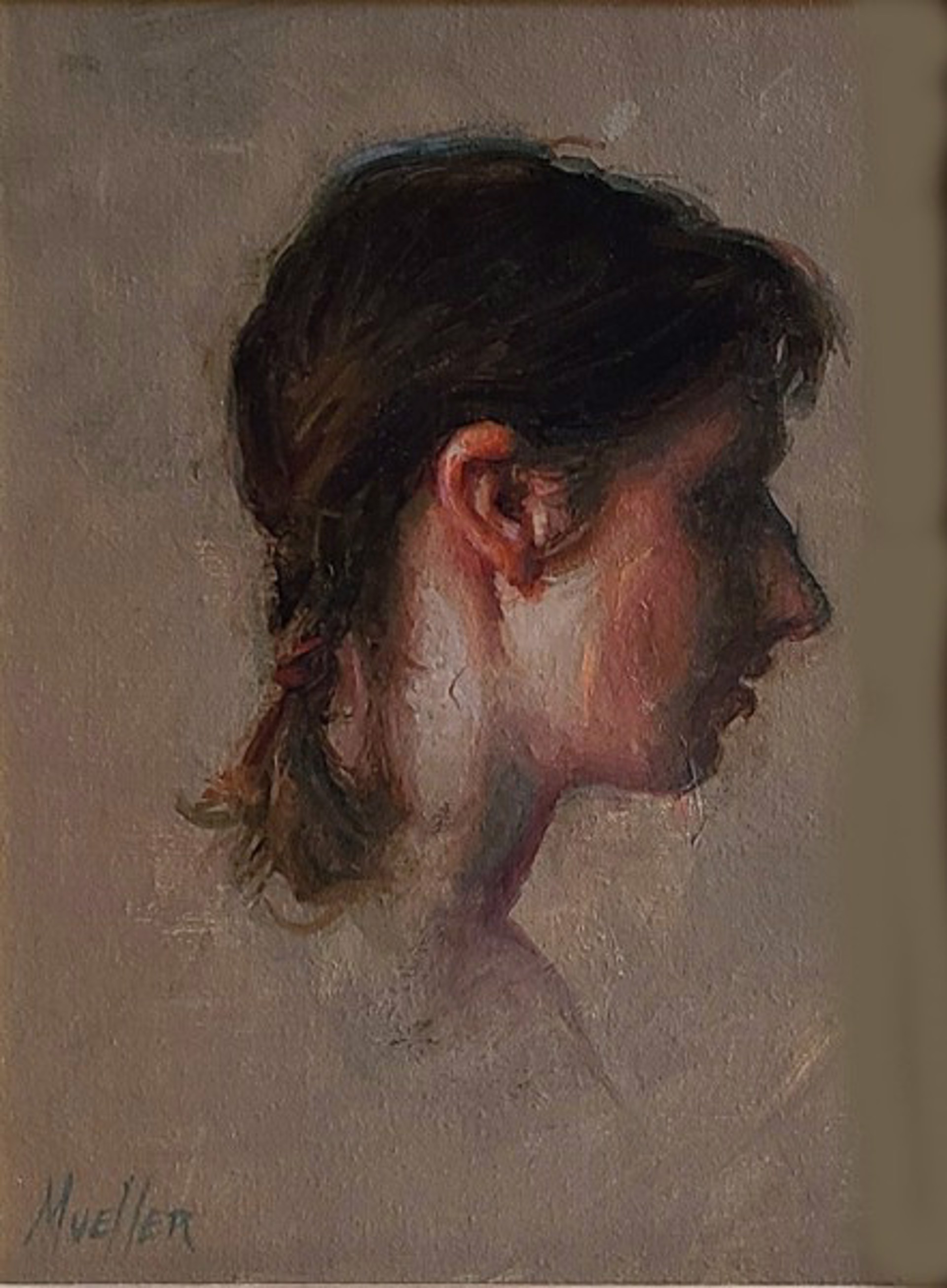 Profile of a Girl by David Mueller