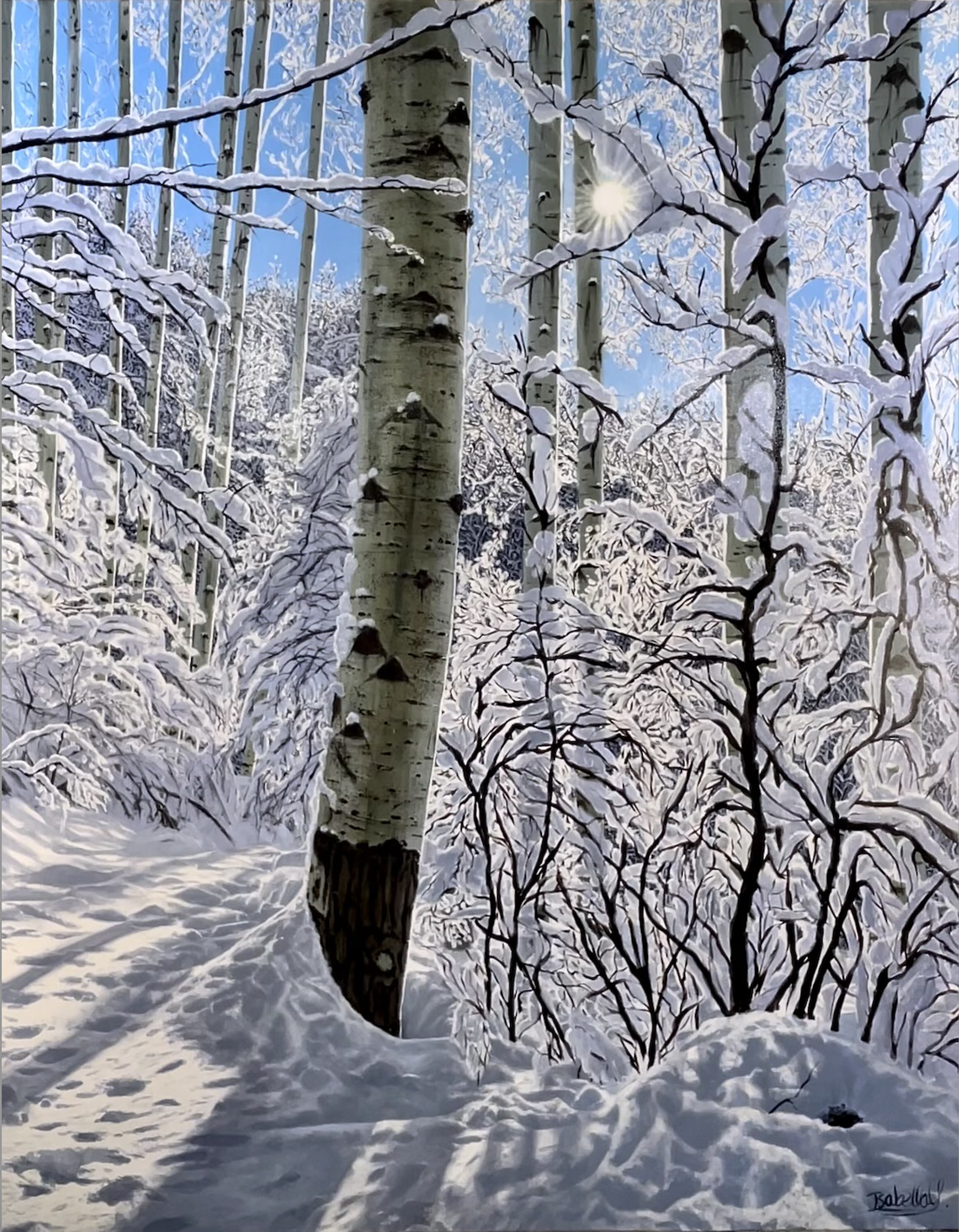 Tom Blake Trail; October Snow Storm by Isabella Garaffa
