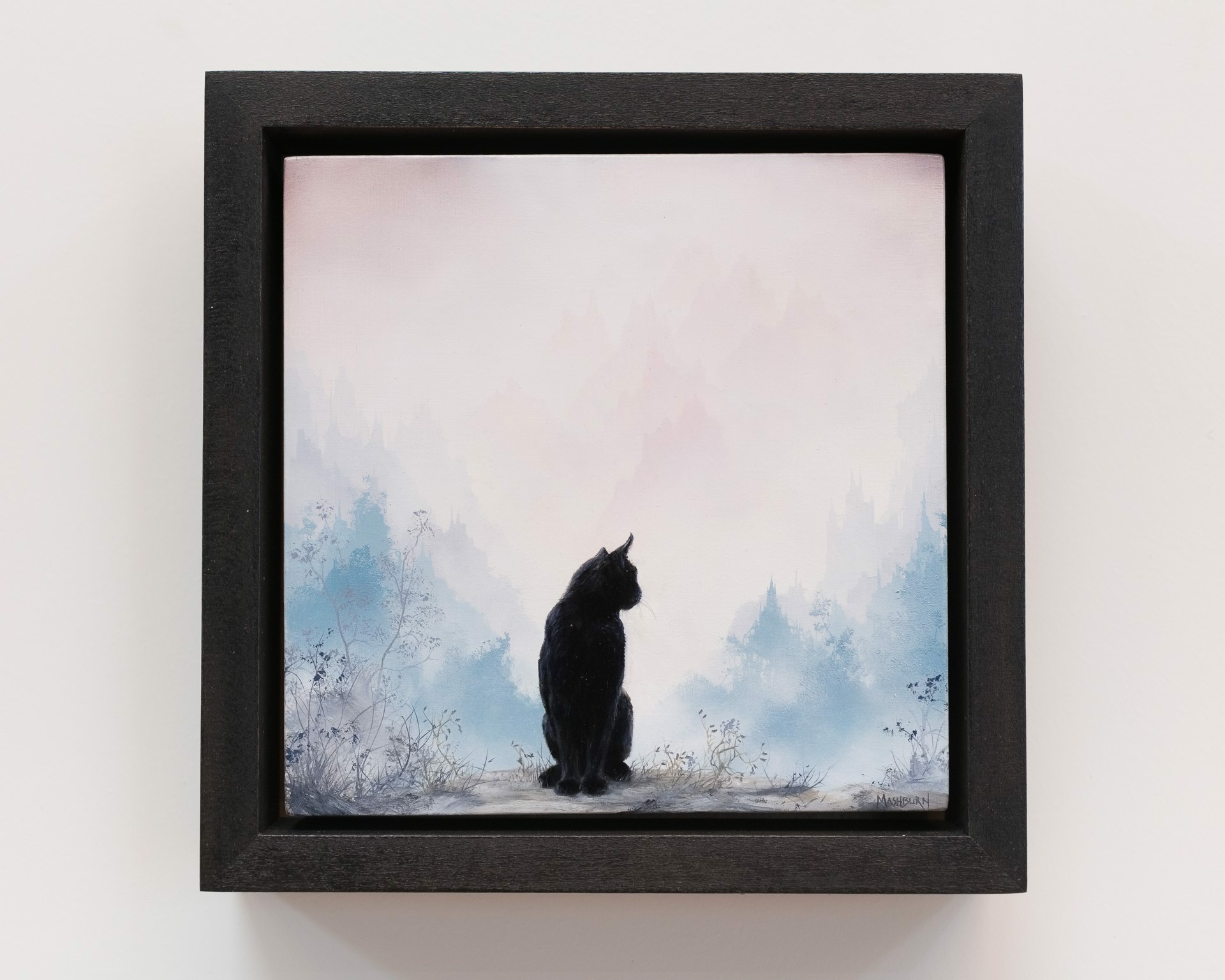Black Cat Looking Over His Shoulder by Brian Mashburn