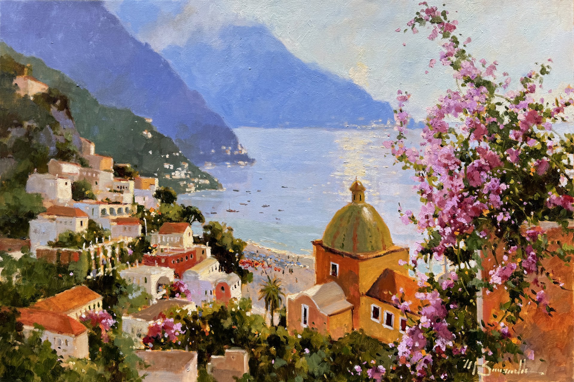 August Afternoon Positano by Marilyn Simandle