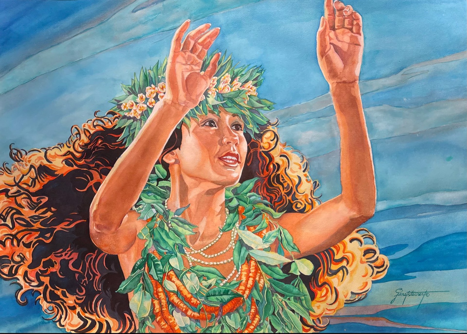 Hula Hands by Janet Stewart