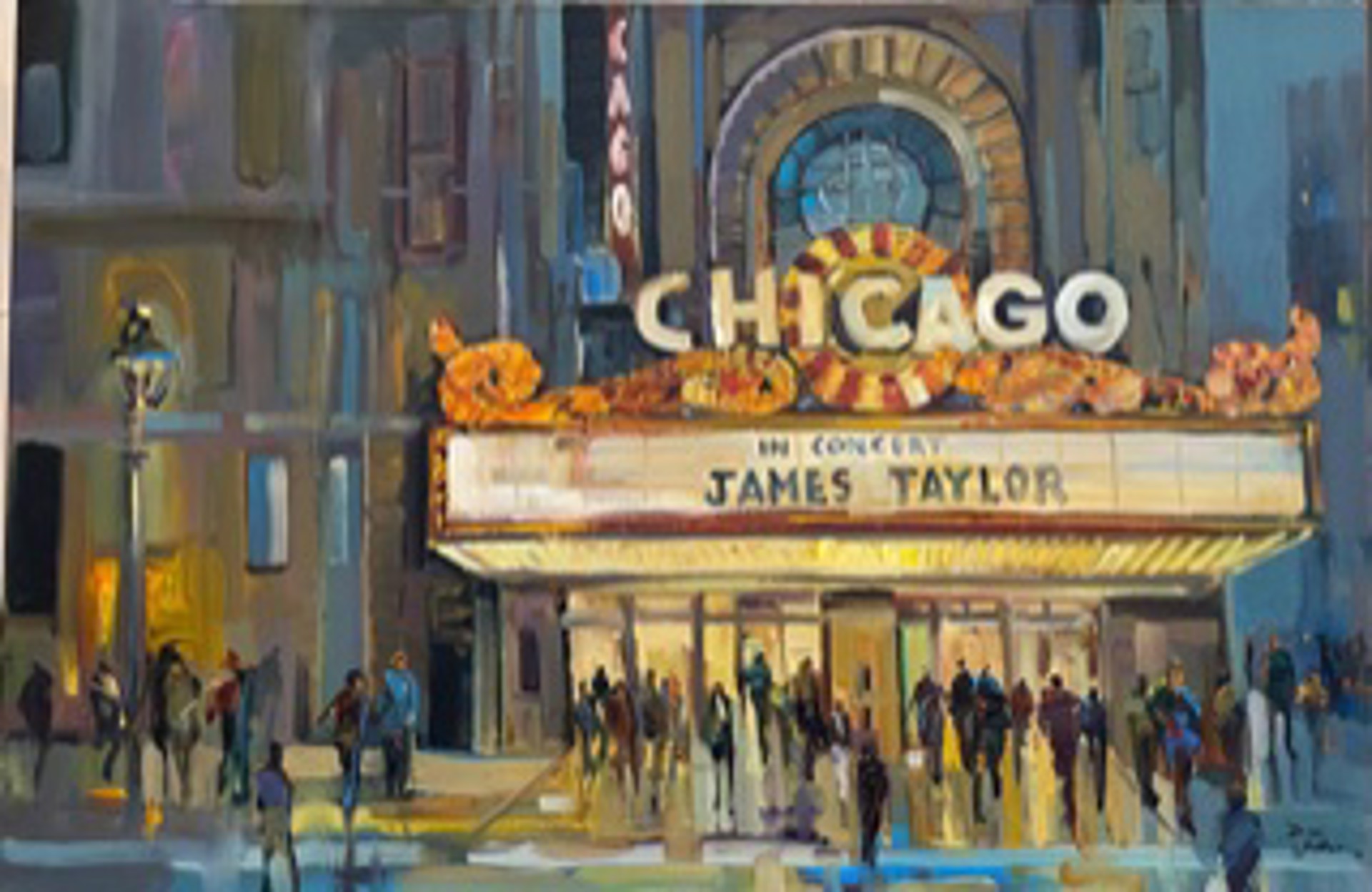 Going to See Sweet Baby James- Chicago Theatre by Dirk Walker