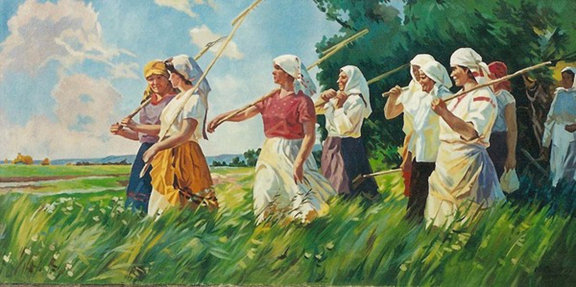 Harvest Brigade by Nikolai Tikhonov