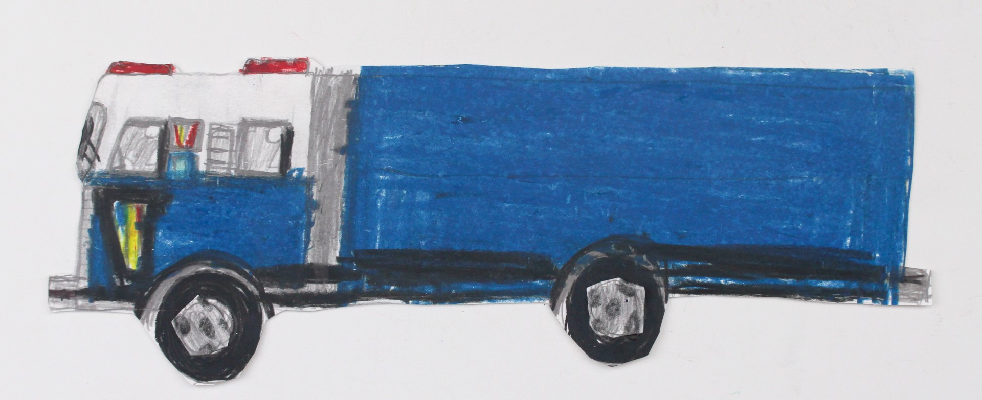 Blue Fire Truck  by Michael Haynes