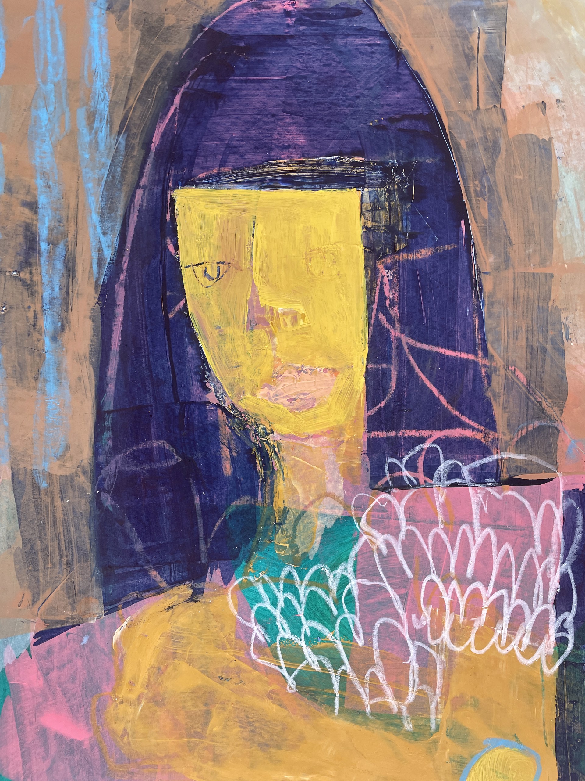 Girl with Black Hair, Padula by Rachael Van Dyke