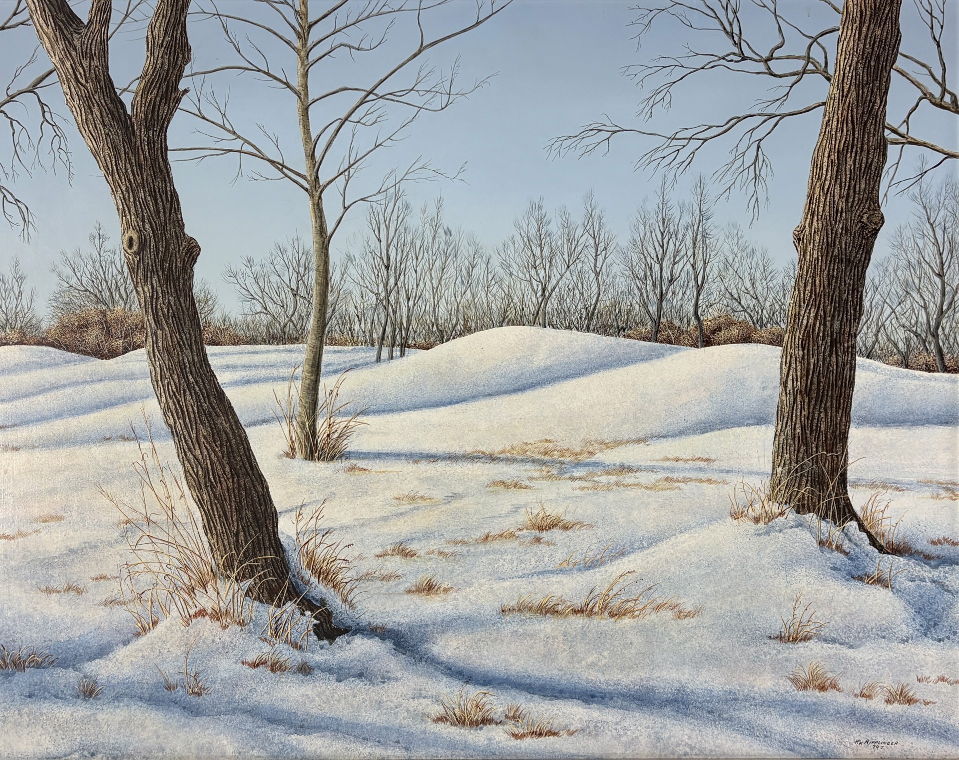 Henry Ripplinger Winter Shadows by Henry Ripplinger (1939-2022) | Assiniboia Gallery