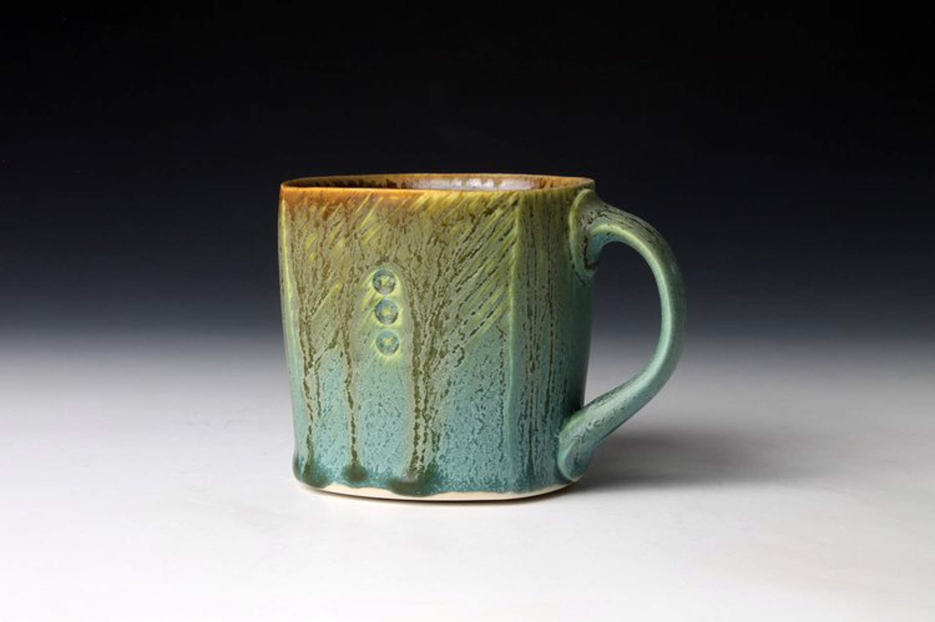 Square Turquoise Mug by Nick DeVries