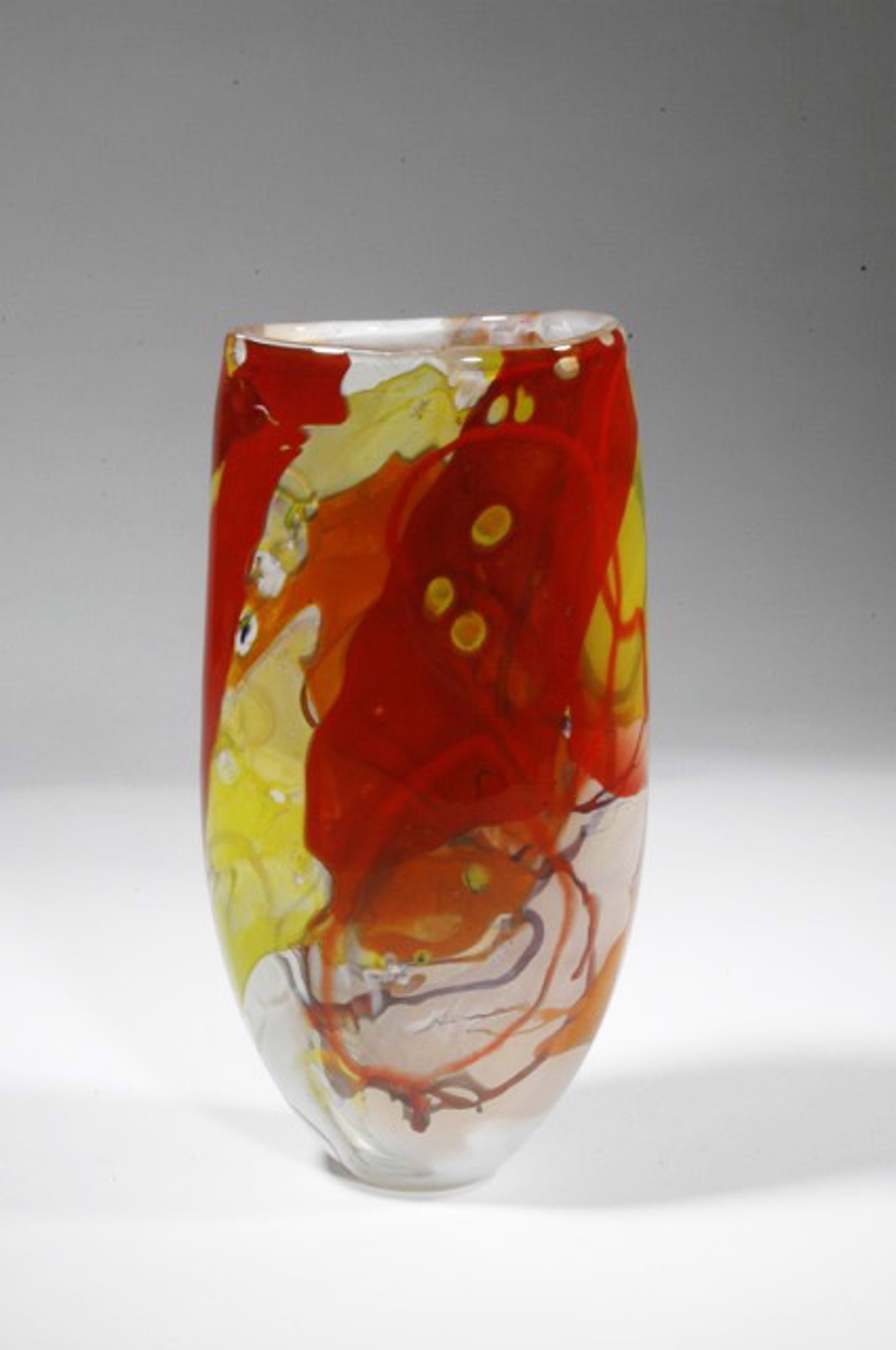 Shard Vase - Open Form Small Red by Susan Rankin