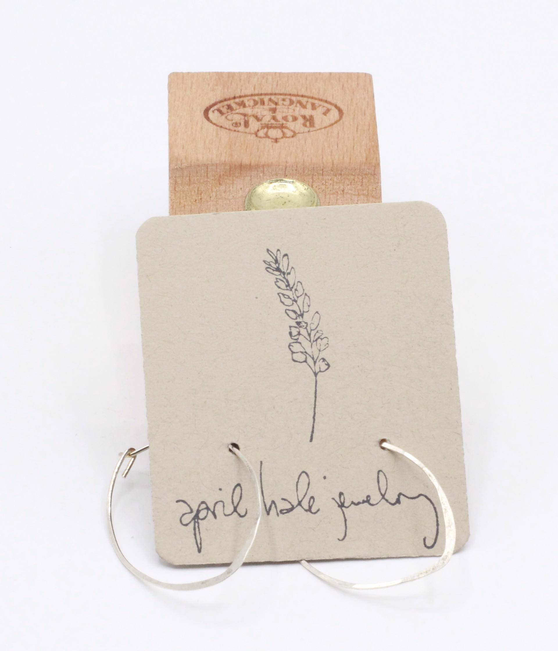 Aspen Leaf Hoop Earrings by April Hale