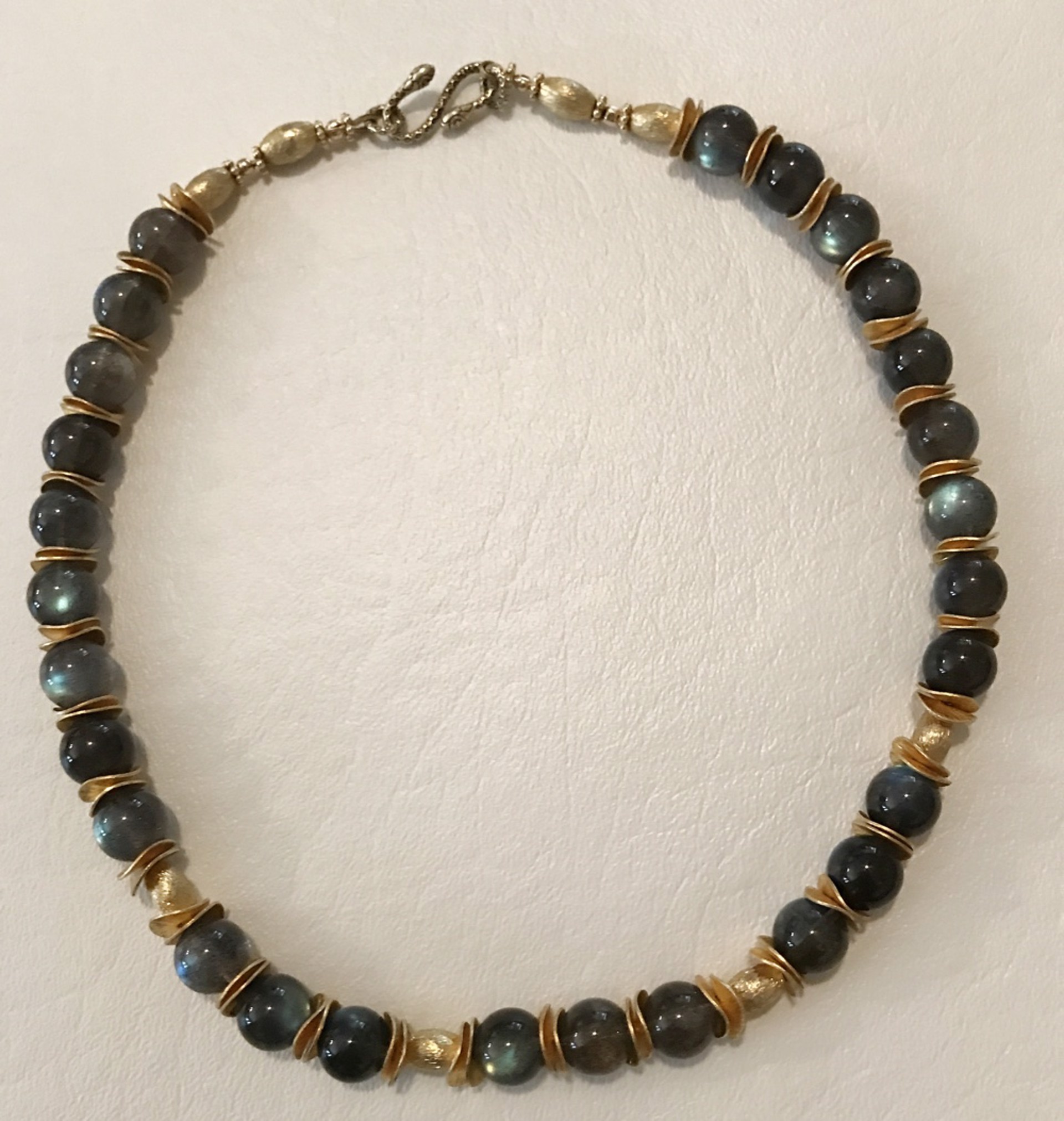 Necklace - Labradorite & Gold Vermeil  #7765 by Bonnie Jaus