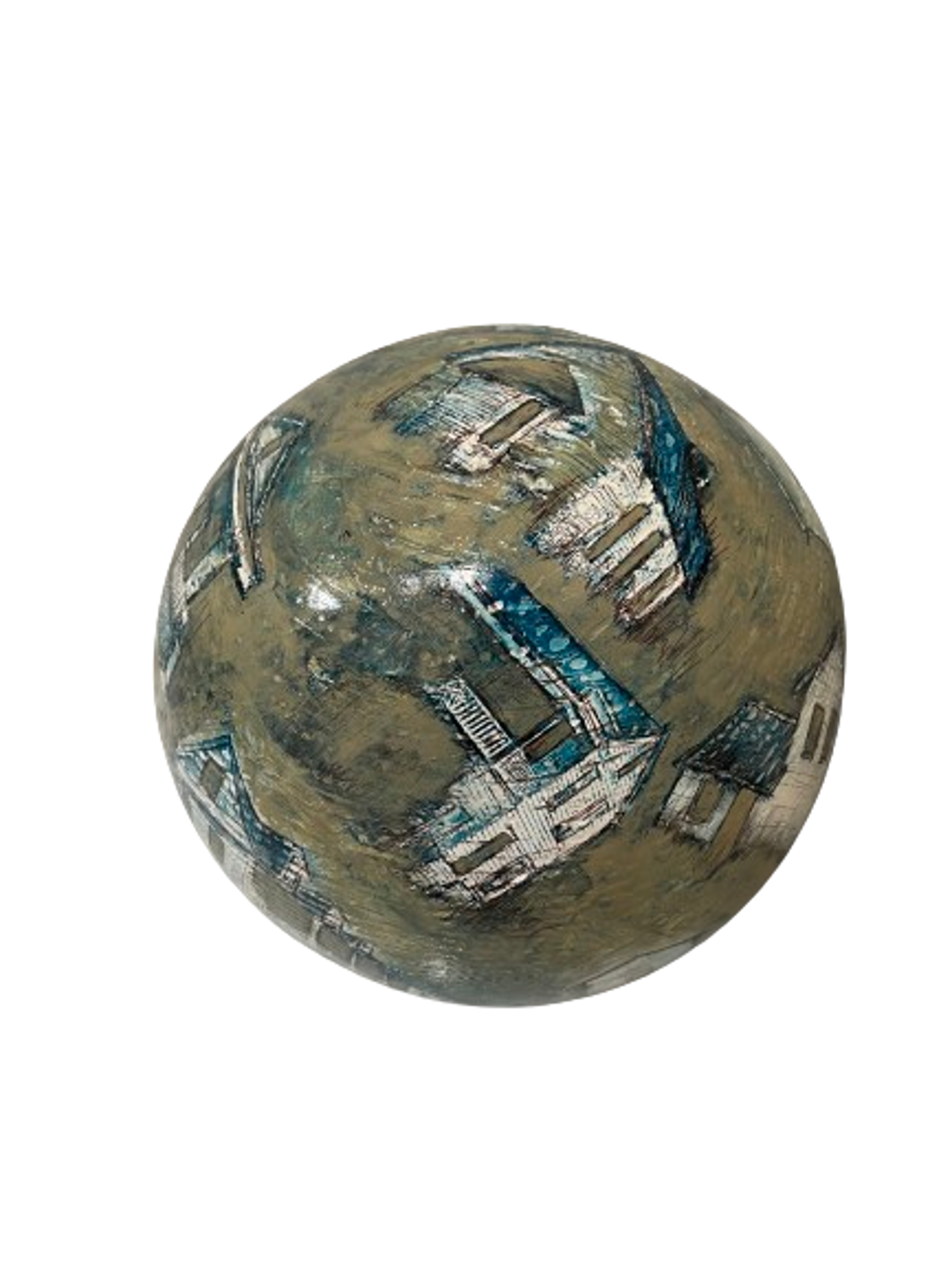 Medium Painted Sphere by Morgan Kinne