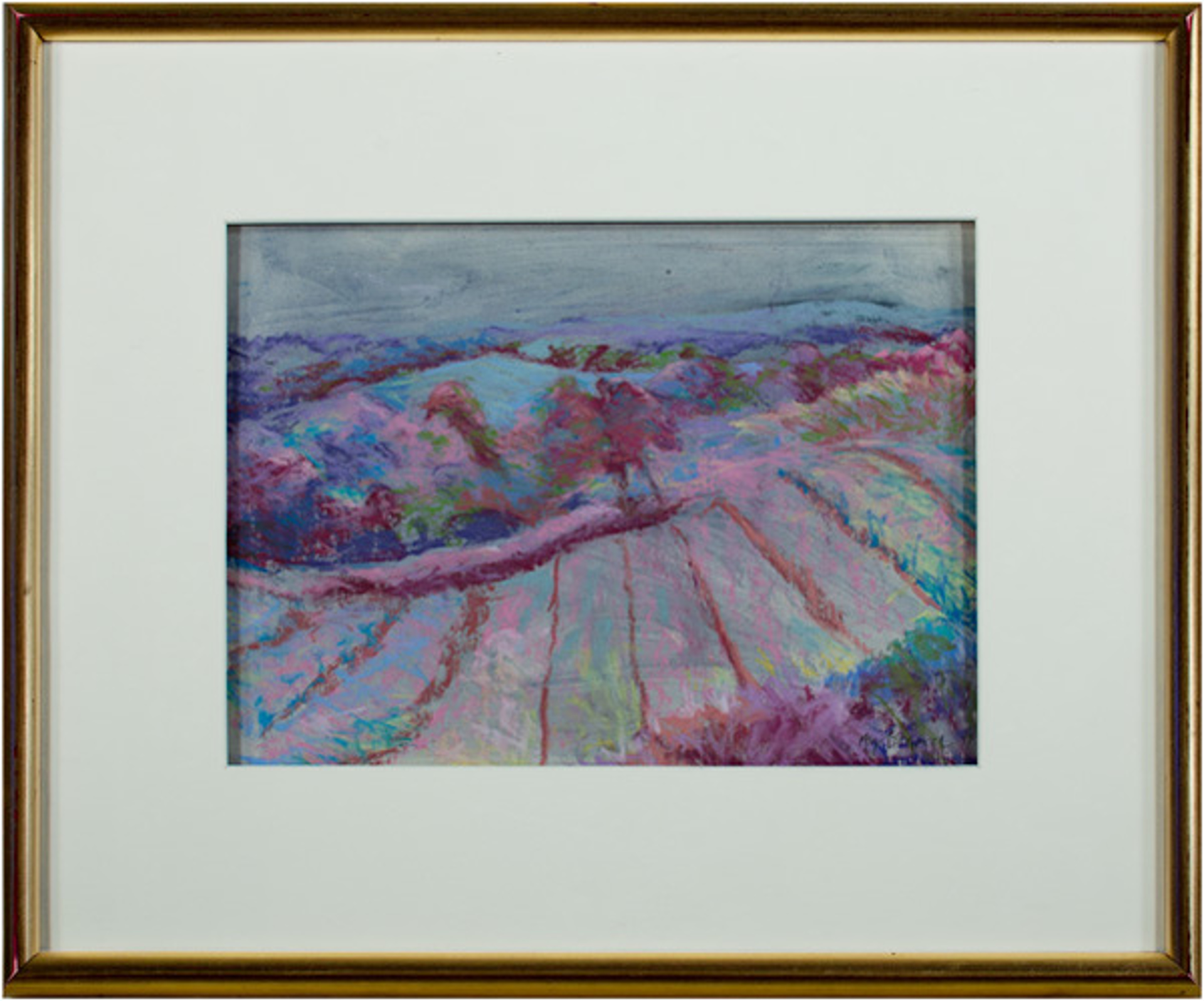 Orchard View- Small Version (Dr. Johnson's Rims Edge Orchard) by Peggy Leonard