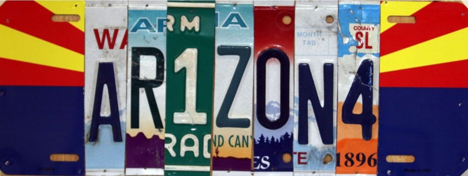 Lost License Plate - Arizona Specialty by Indigo Desert Ranch - Renewable Art