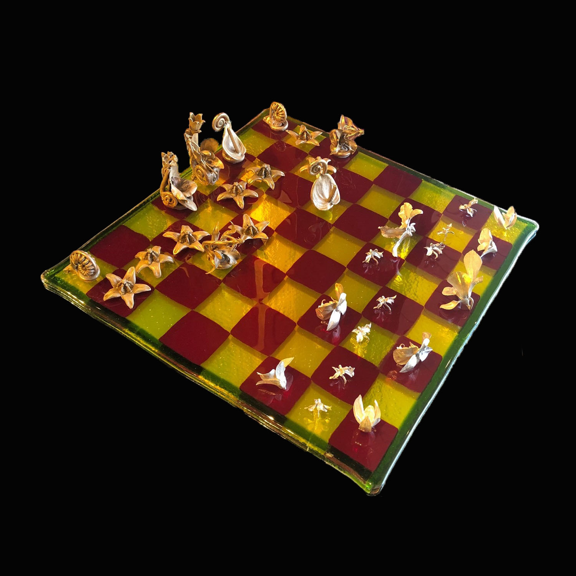 Orchid Chess Set by Wayne Keeth