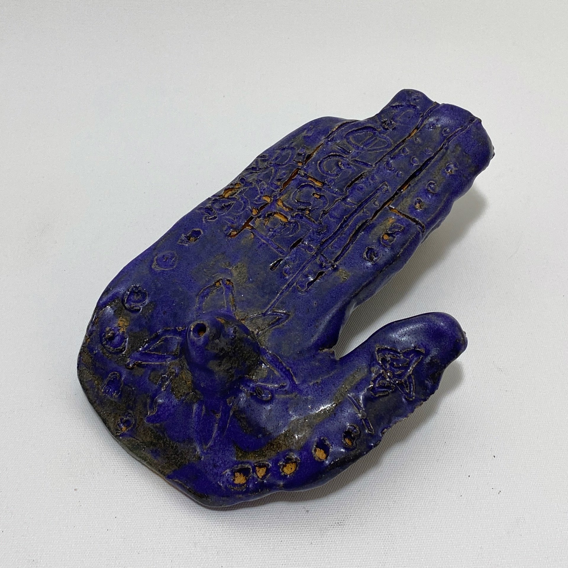 "Purple Hand Incense Holder" by Stephanie by One Step Beyond