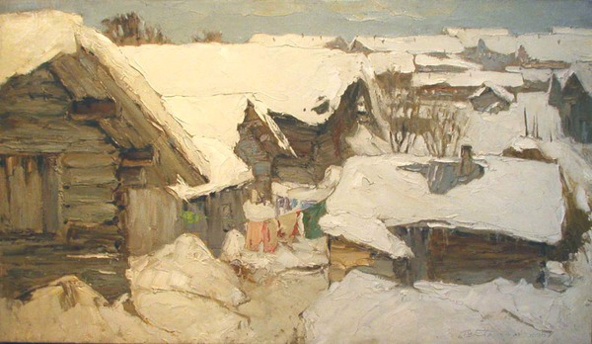 Snowy Roofs by Vladimir Pentjuh
