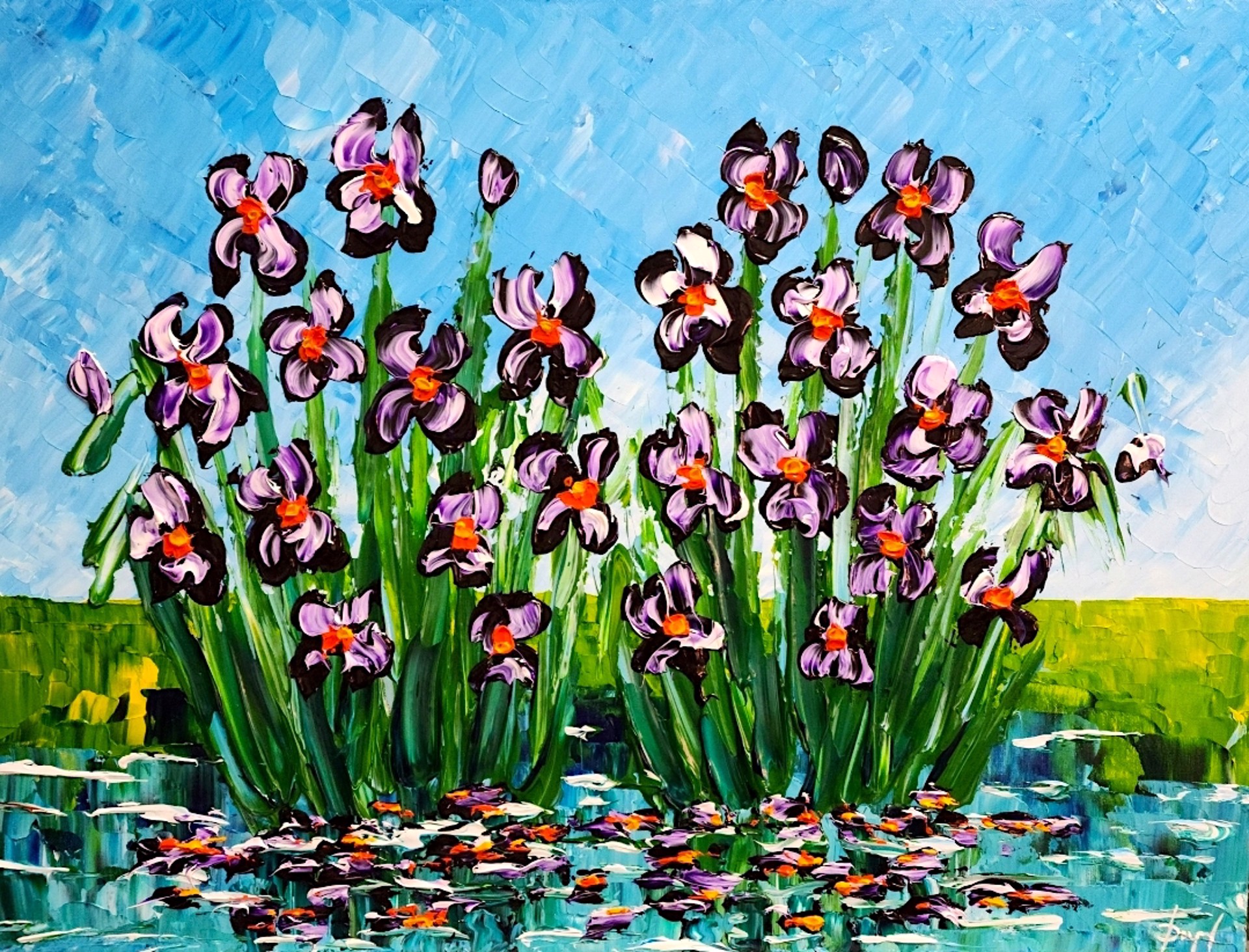 Irises of the Bright Springtime by Isabelle Dupuy