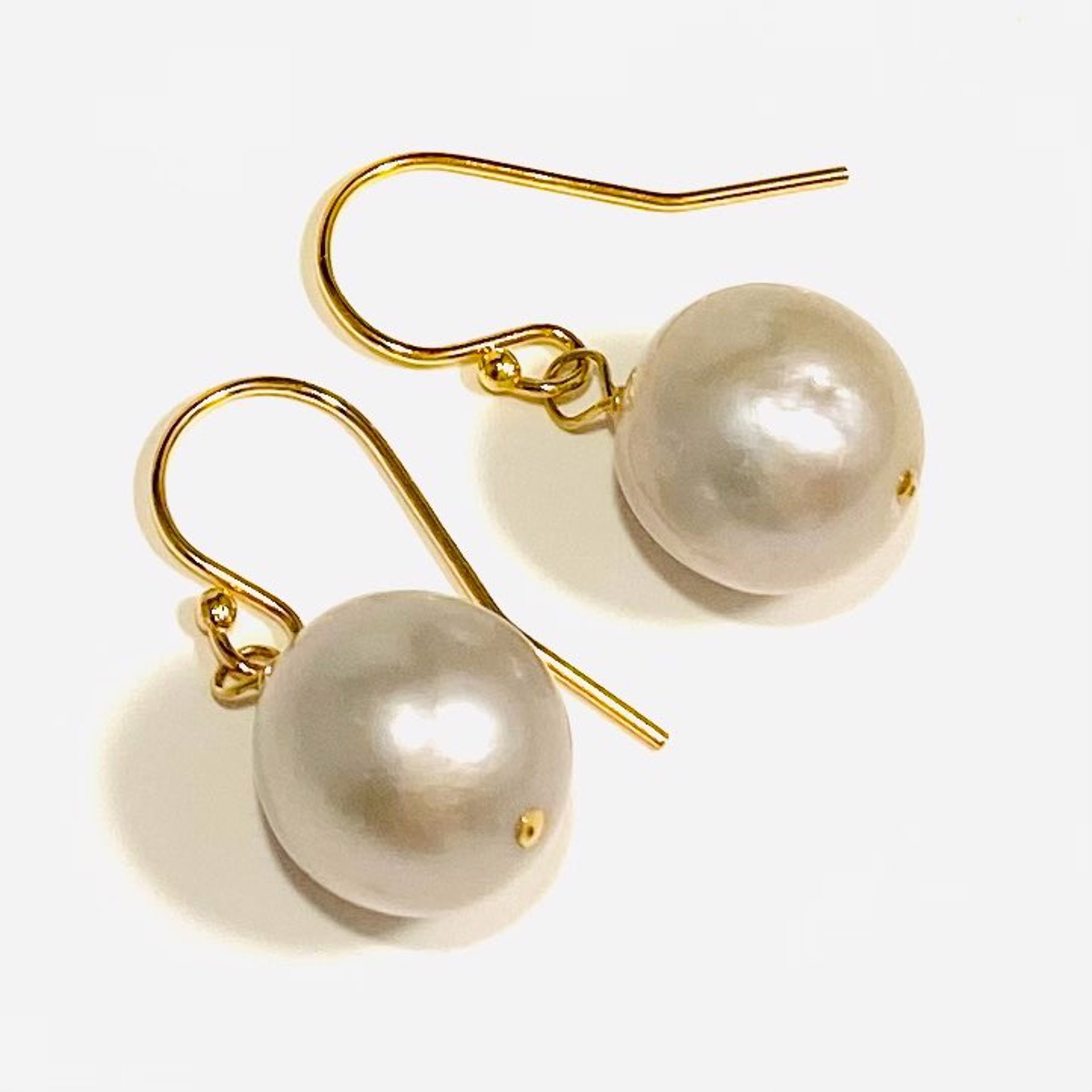 NT22-133 Grey Baroque Pearl Earrings by Nance Trueworthy