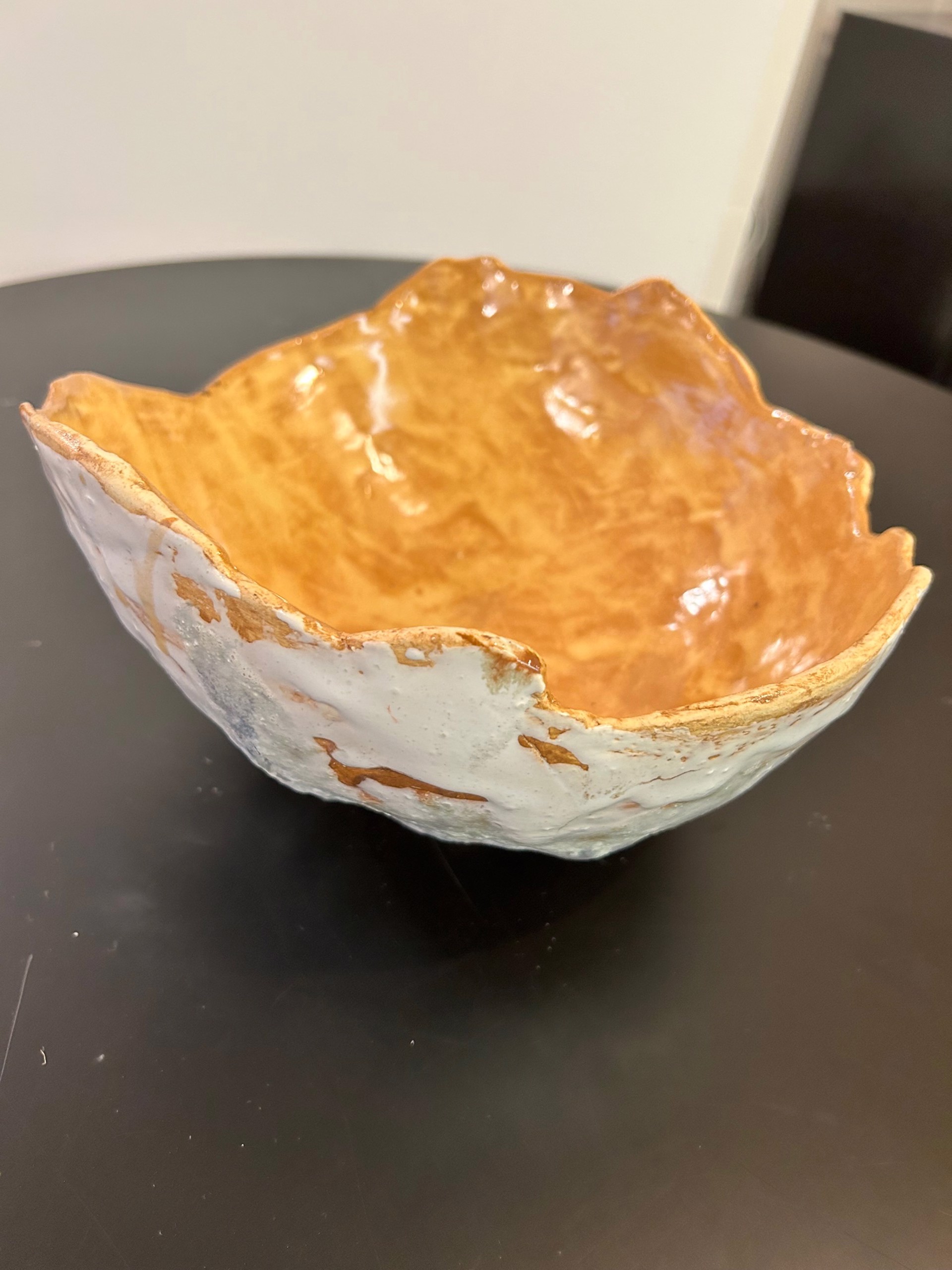 "Yellow Lava Bowl" by Patricia Simpson