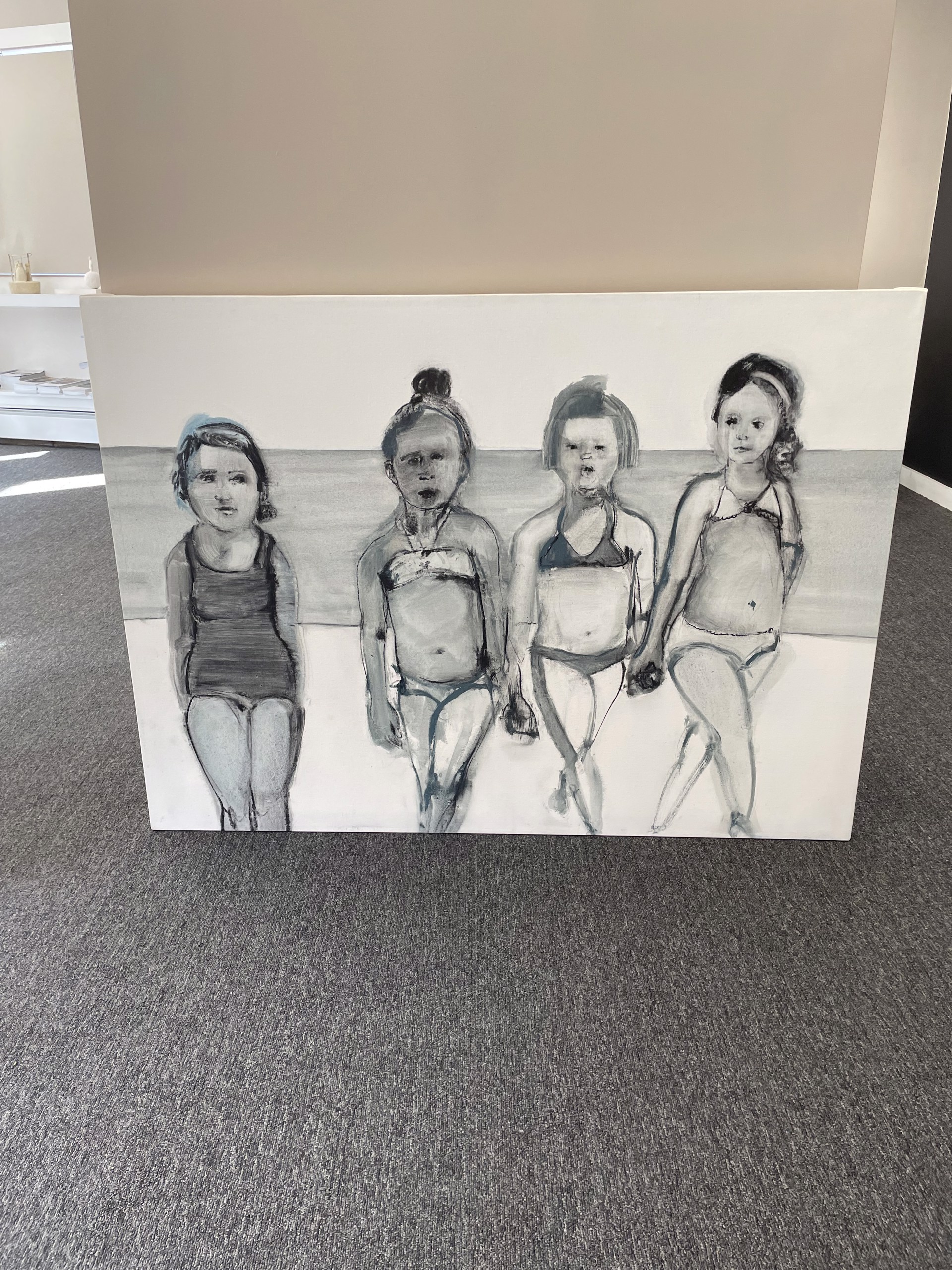 YOUNG LADIES AT THE BEACH by CHRISTINA THWAITES (Figures)