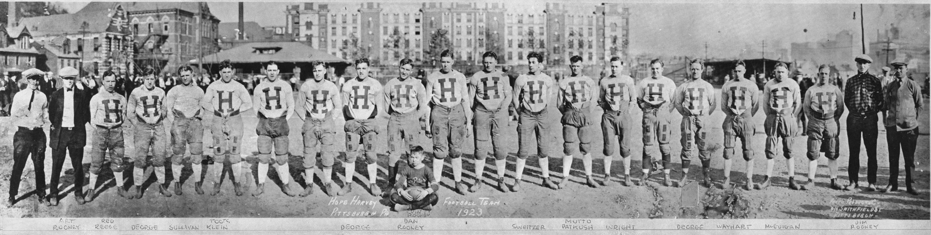 Hope Harvey Football Team, 1923 by Ray Sokolowski
