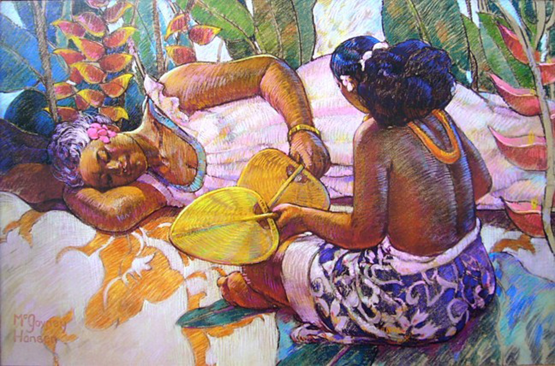 Heliconia Conversation  by Susan McGovney Hansen