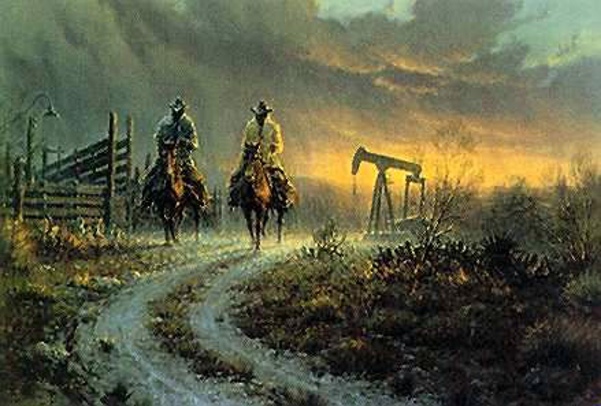 Ranching Pump Jack Style by G. Harvey