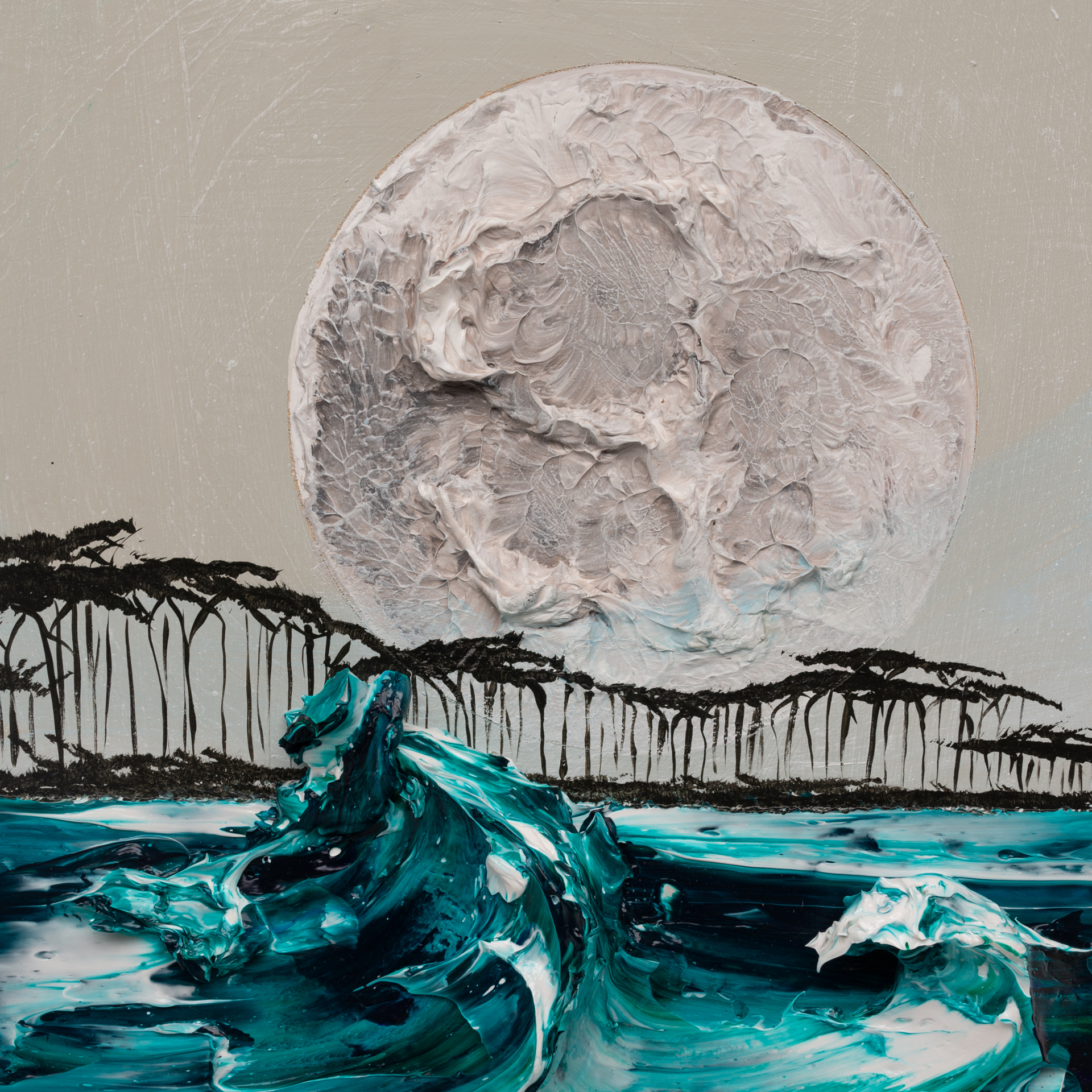 (SOLD) MOONSCAPE MS-12X12-2019-328 by JUSTIN GAFFREY