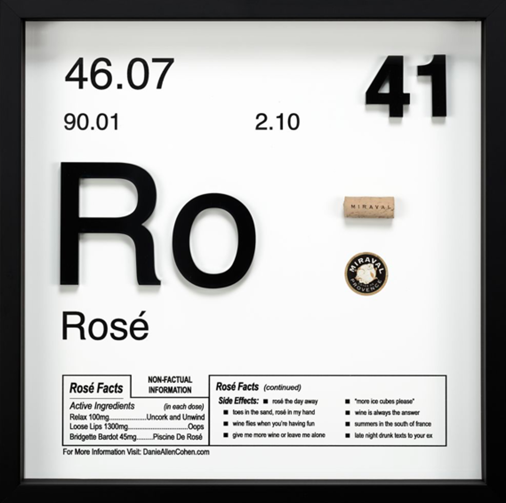 Rose -  Periodic Table of Addictions by Daniel Allen Cohen