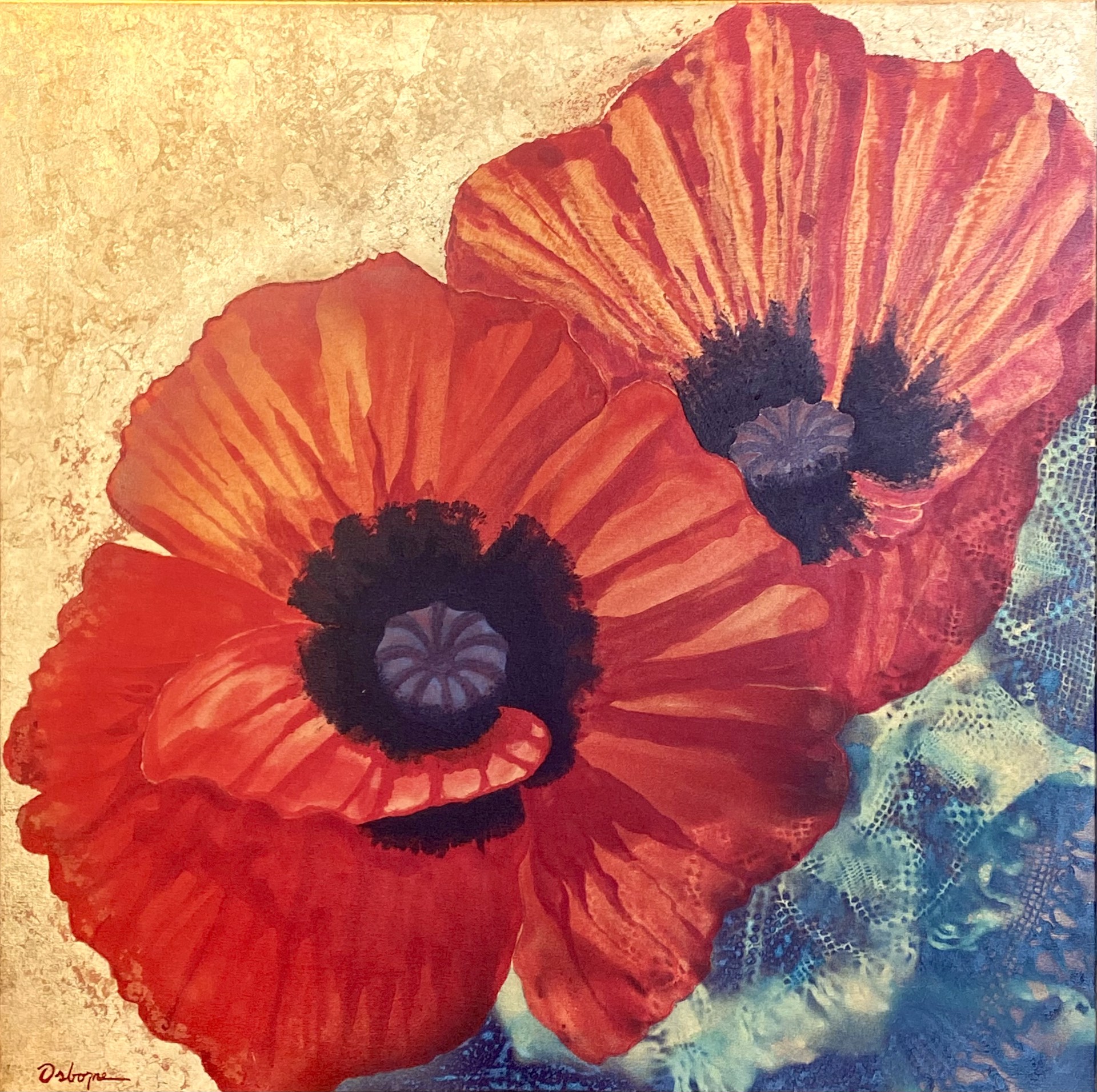 Poppies-n-Lace by Leo E. Osborne