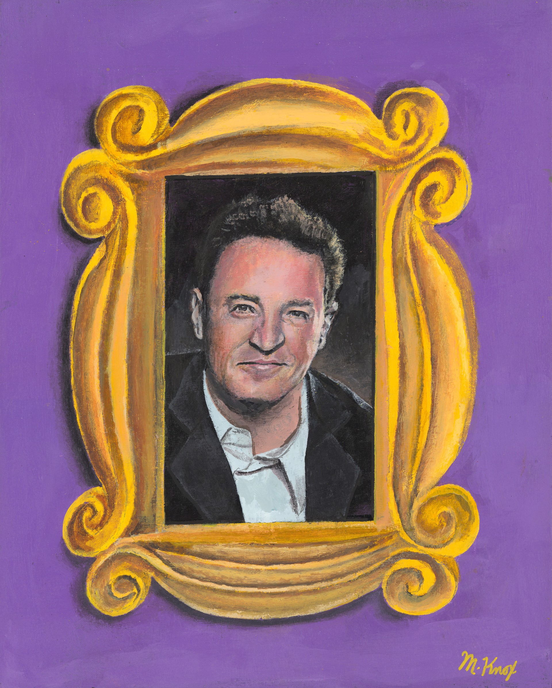 Friend: a Tribute to Matthew Perry (FRAMED) by Mike Knox