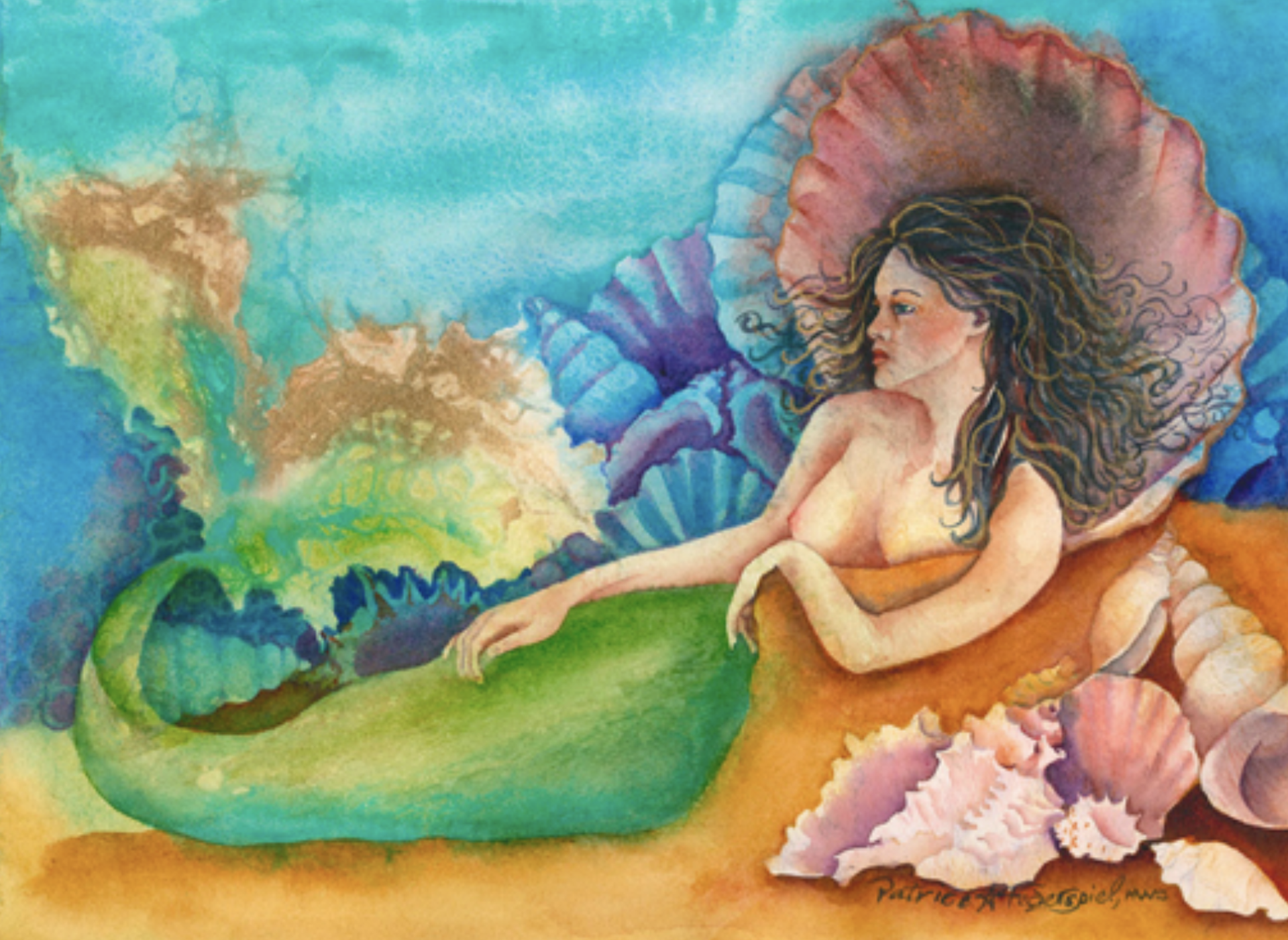 SeaShell Mermaid Queen by Patrice Ann Federspiel