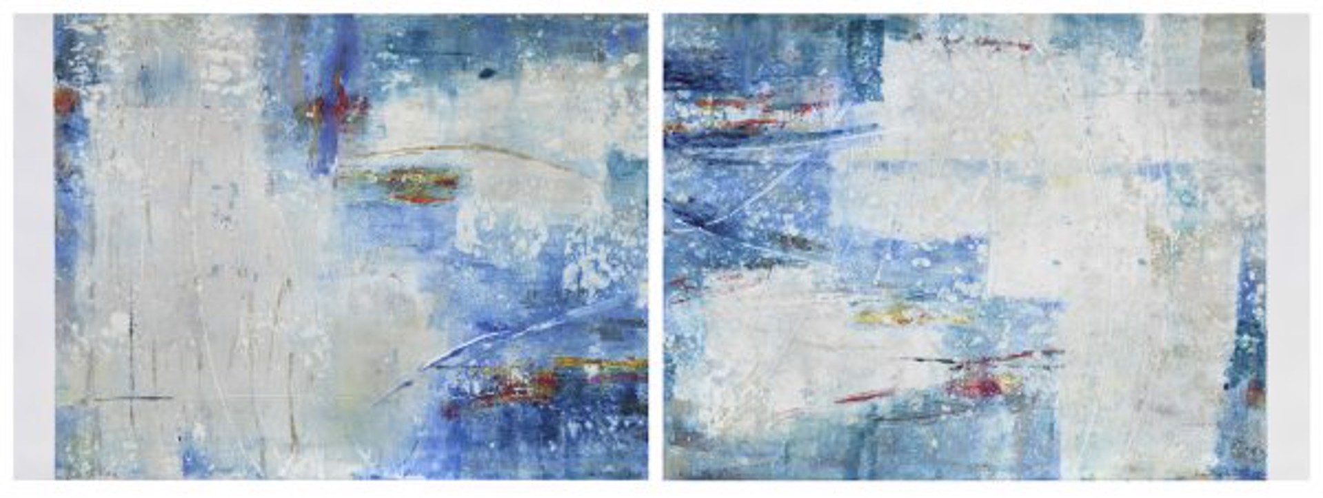 Ride The Wave A And B Diptych by Linda Whittemore