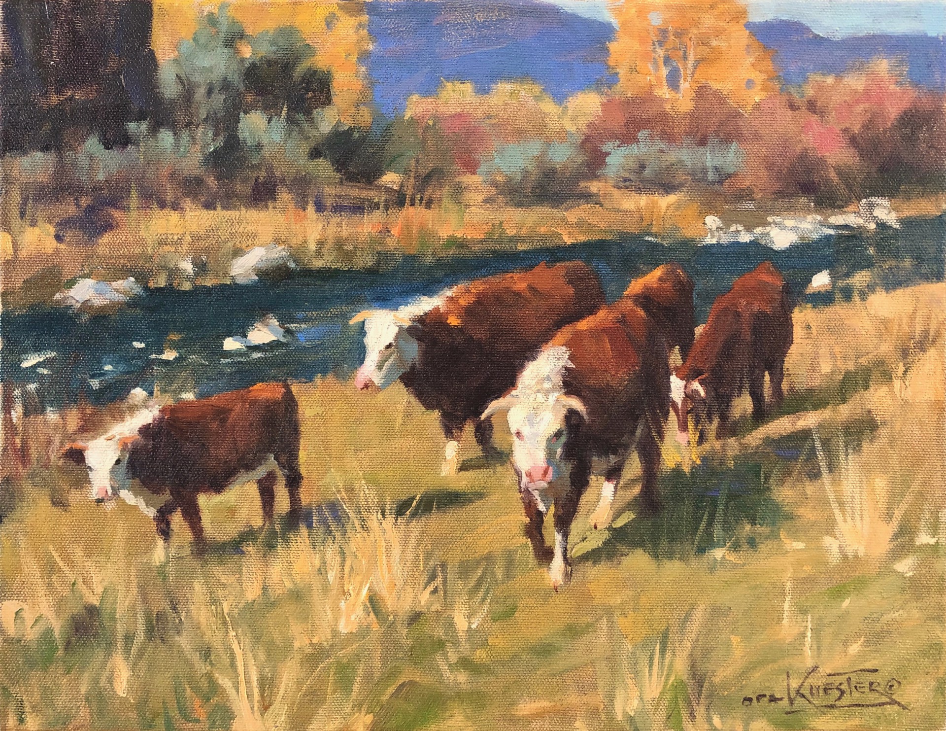 Grazing in the Canyon by Robert Kuester