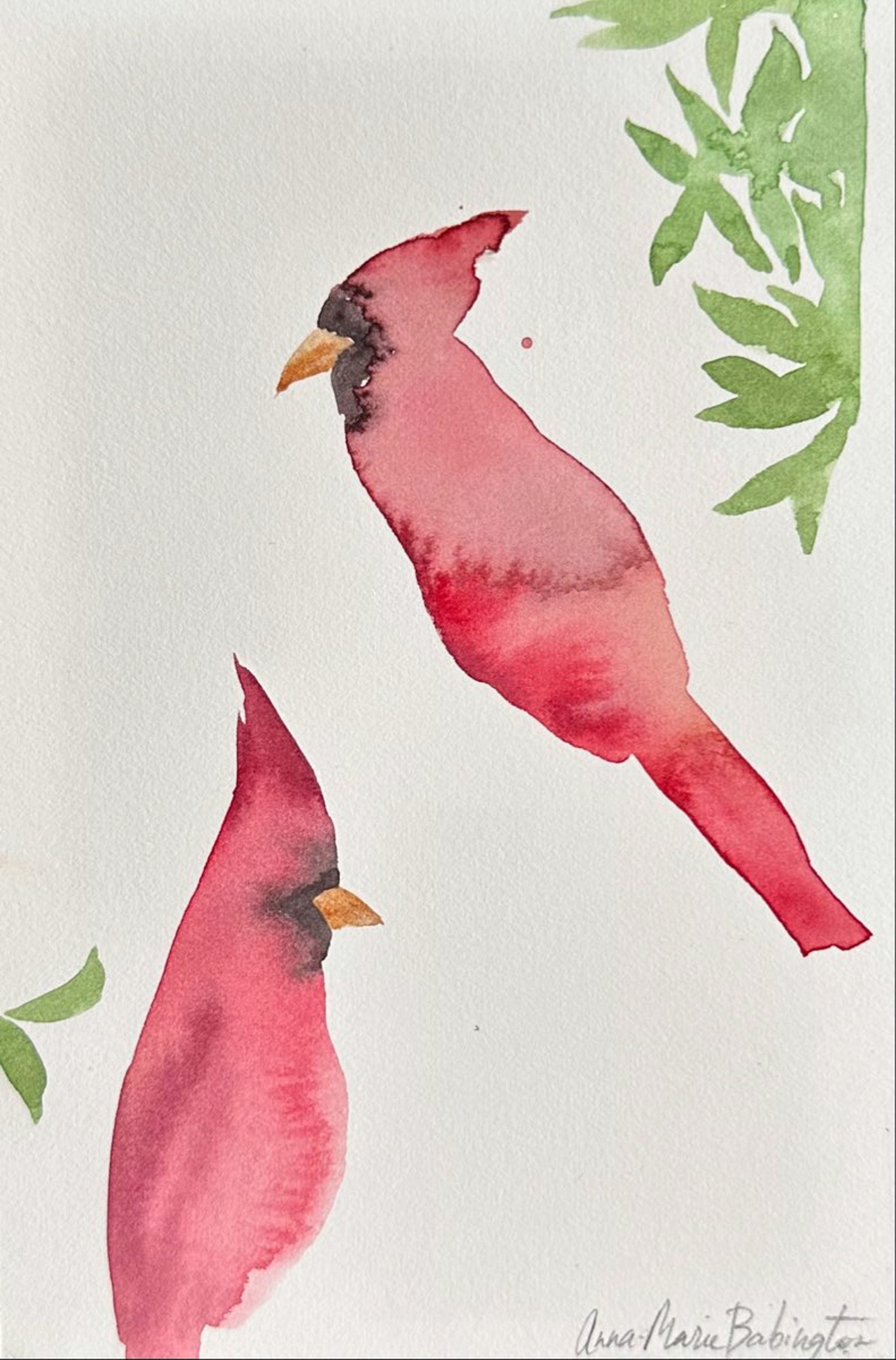 Cardinals II by Anna-Marie Babington
