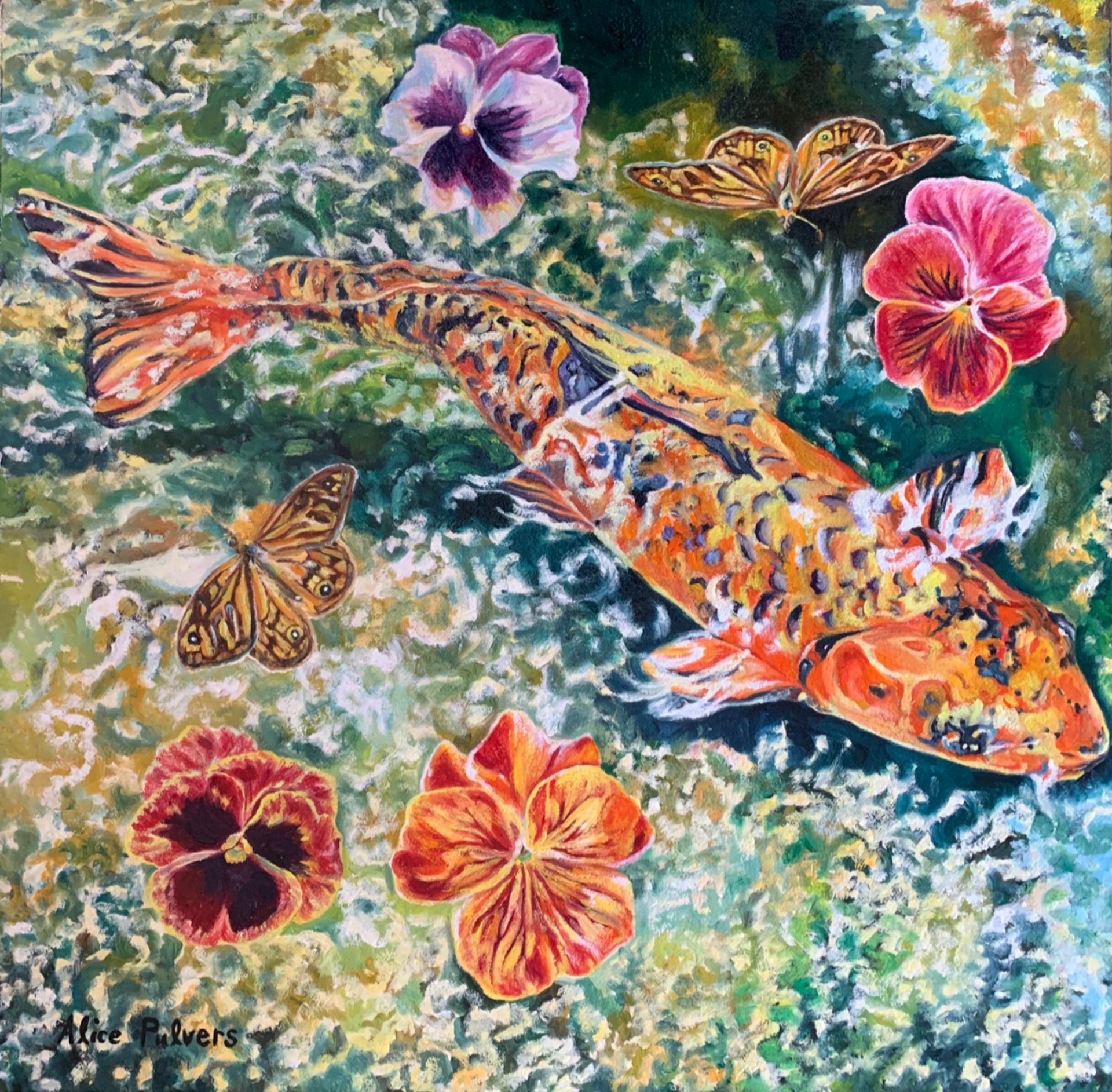 Golden Koi by Alice Pulvers