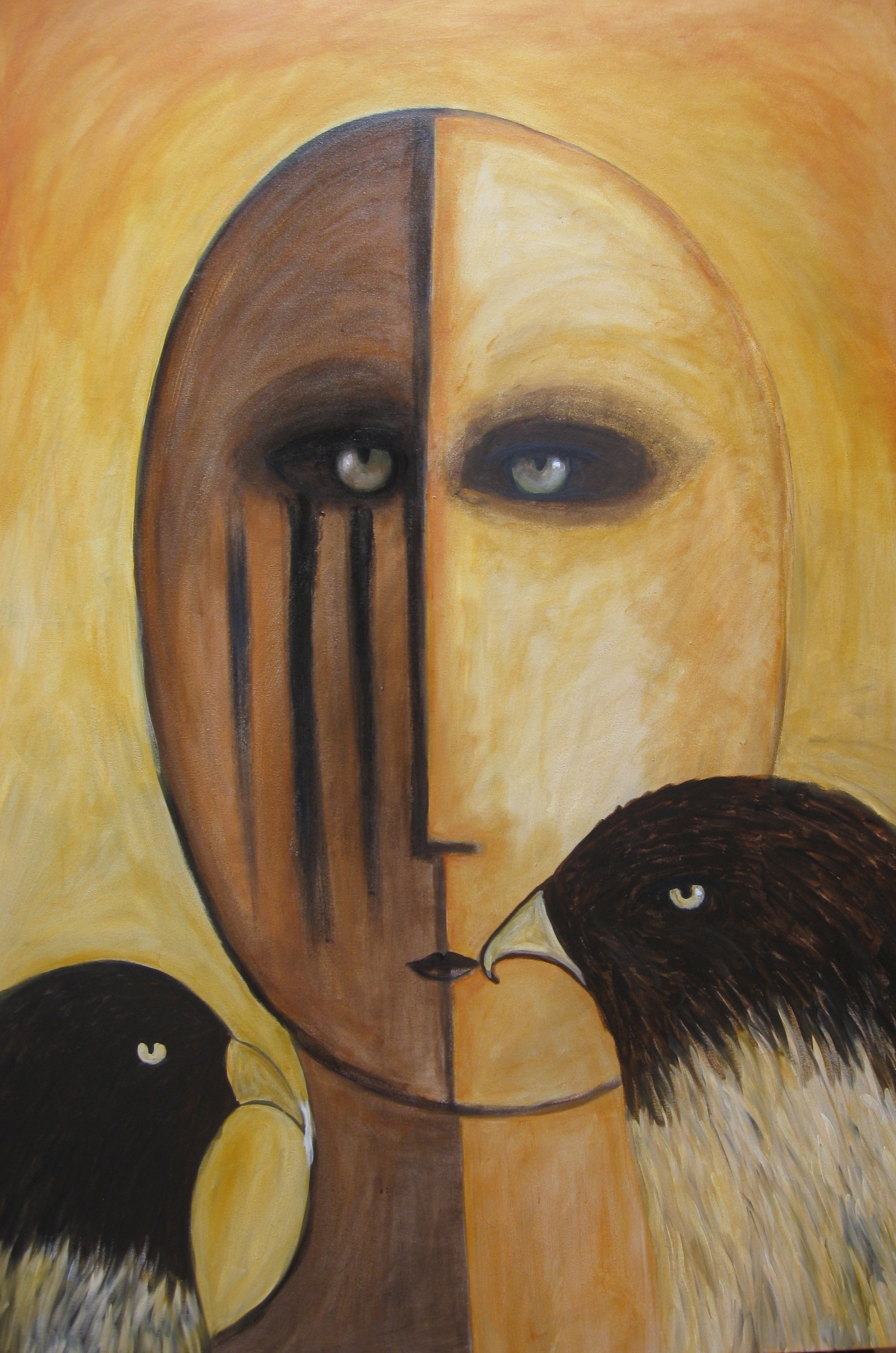 Kiss of the Falcon - SOLD available for commission by Carole LaRoche