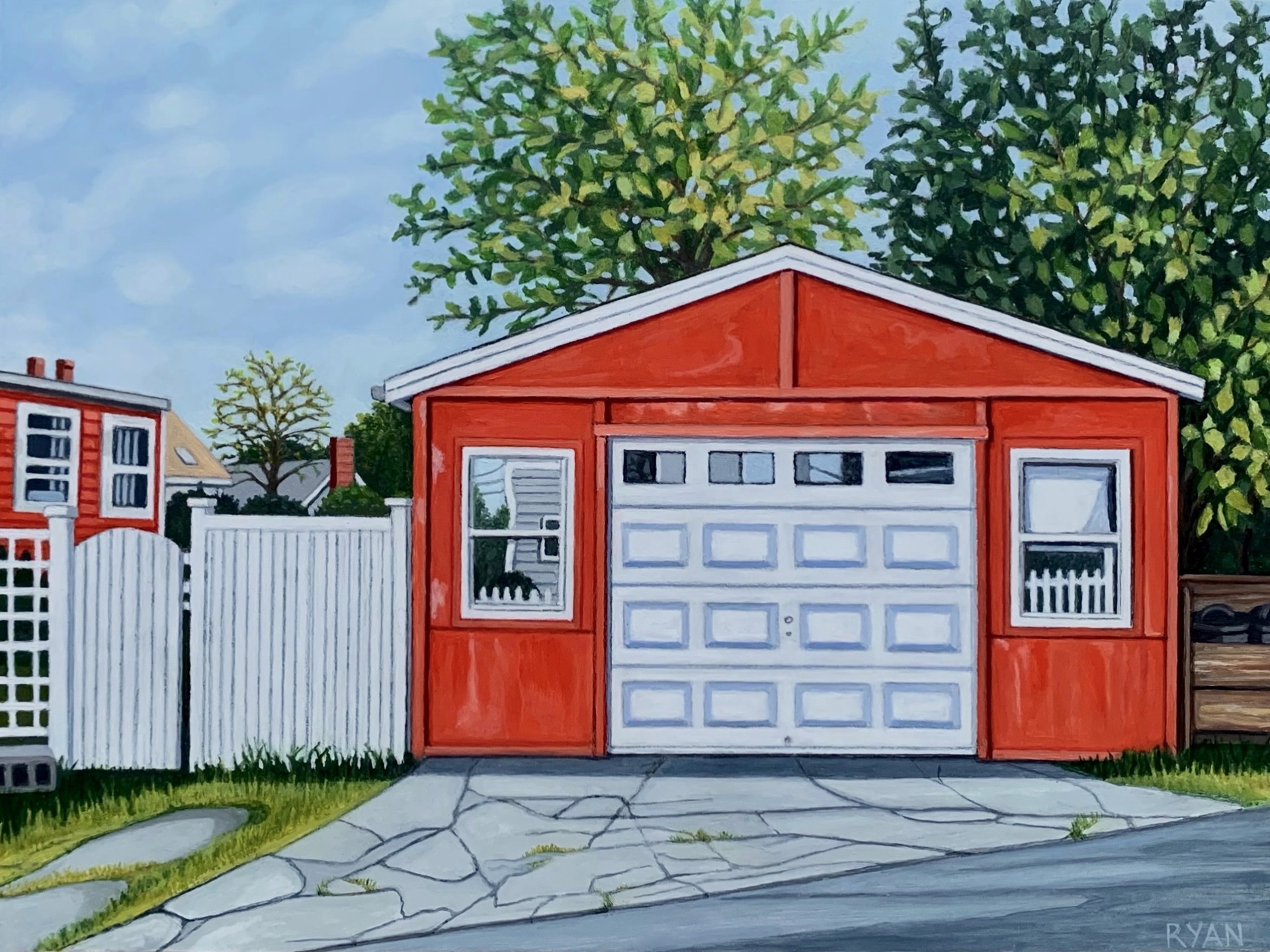 Old Red Garage by Kate Ryan
